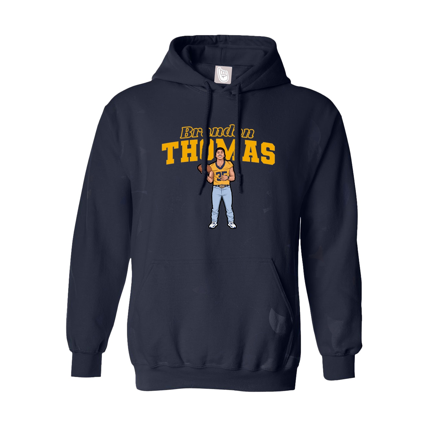 Hoodie — Name Arch in Navy