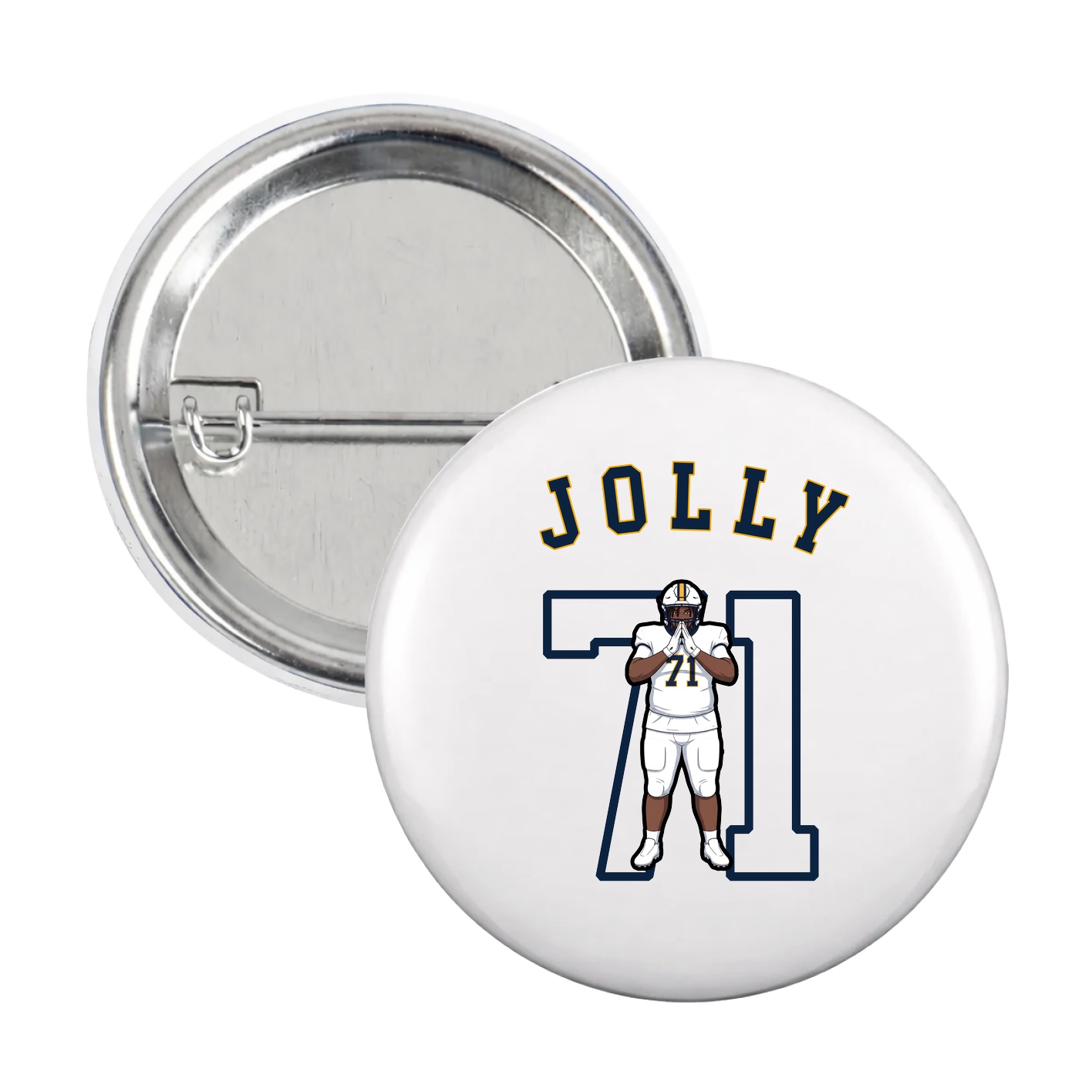 Game Day Button — Shirsey Arch in White