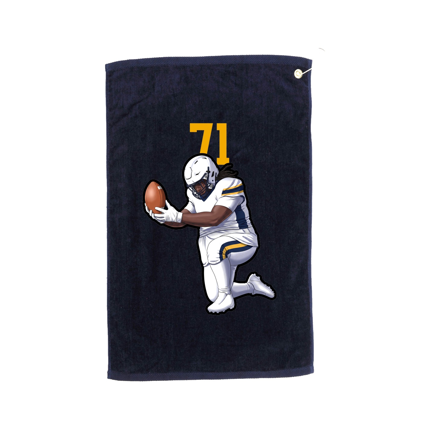 Golf Towel — Number Top in Navy