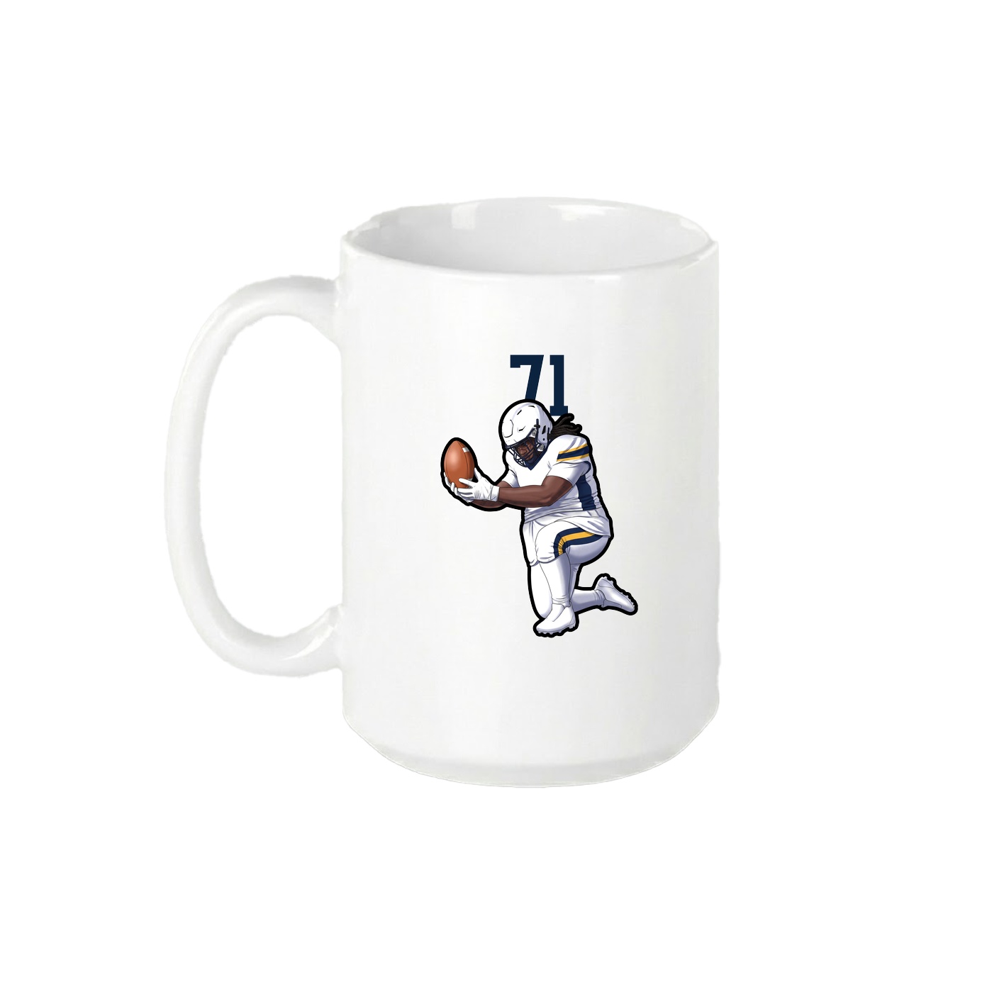 15oz Coffee Mug — Number Top in White