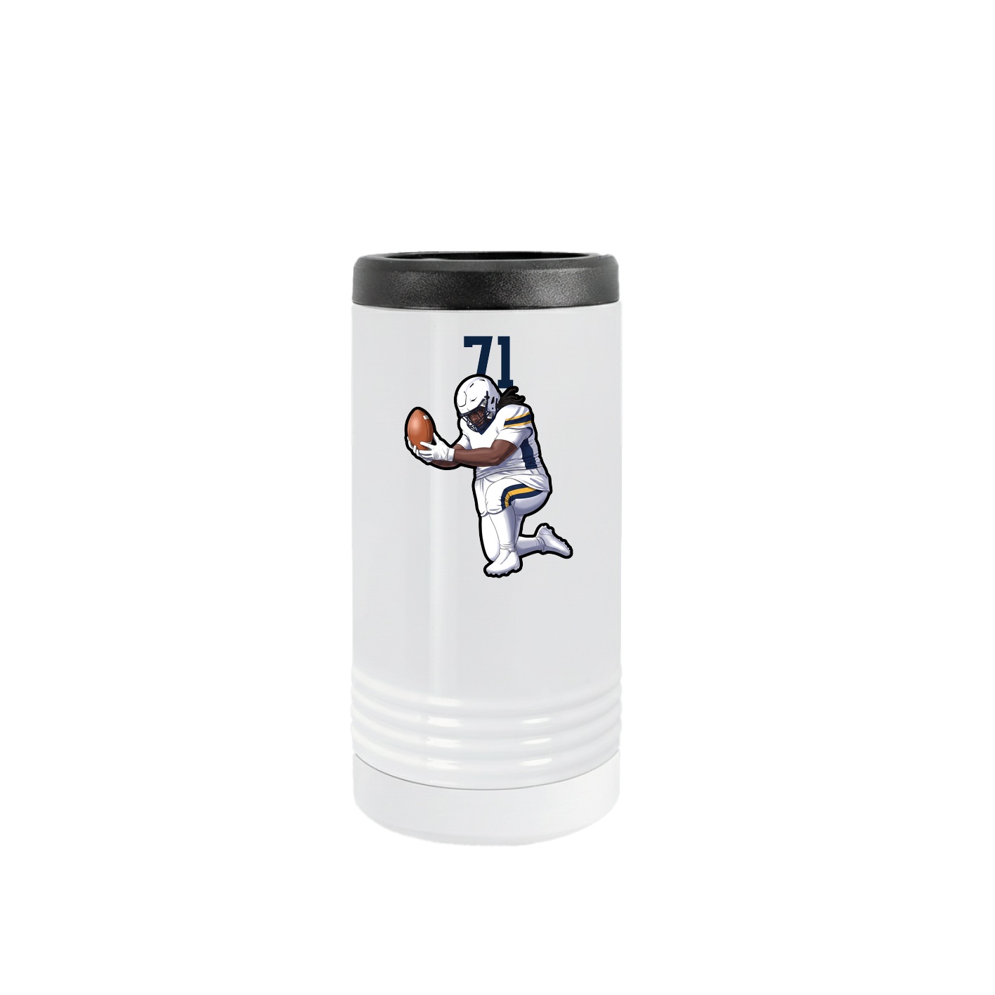 Slim Beverage Holder — Number Top in White