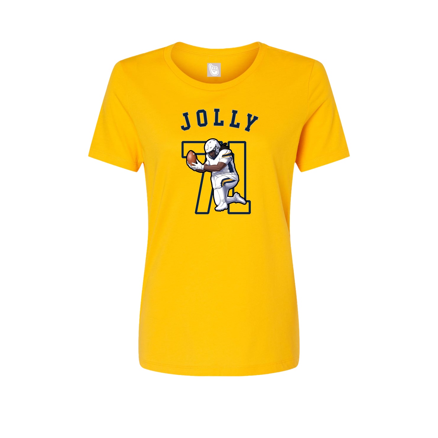 Fitted Women's Tee — Shirsey Arch in Gold