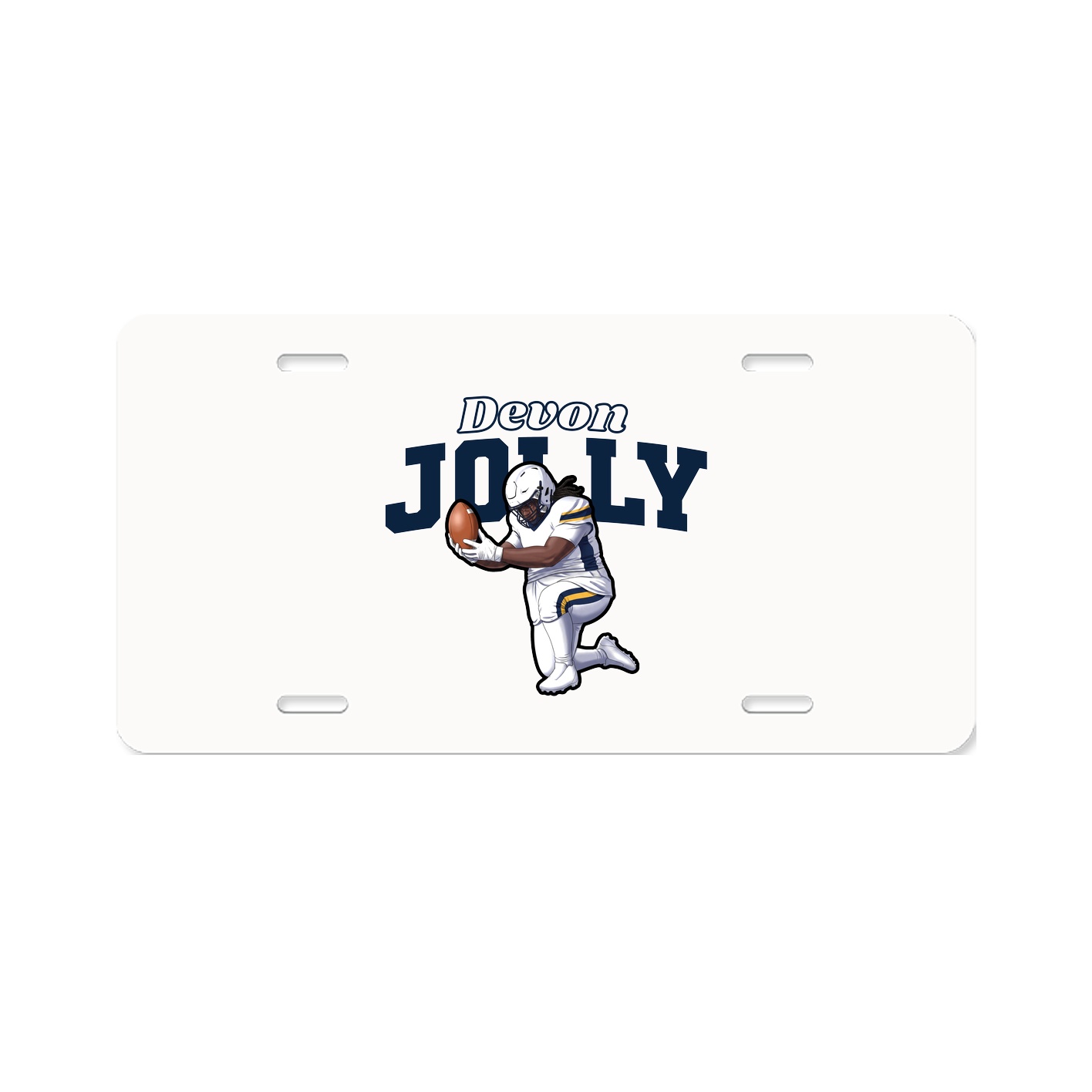 License Plate — Name Arch in Classic