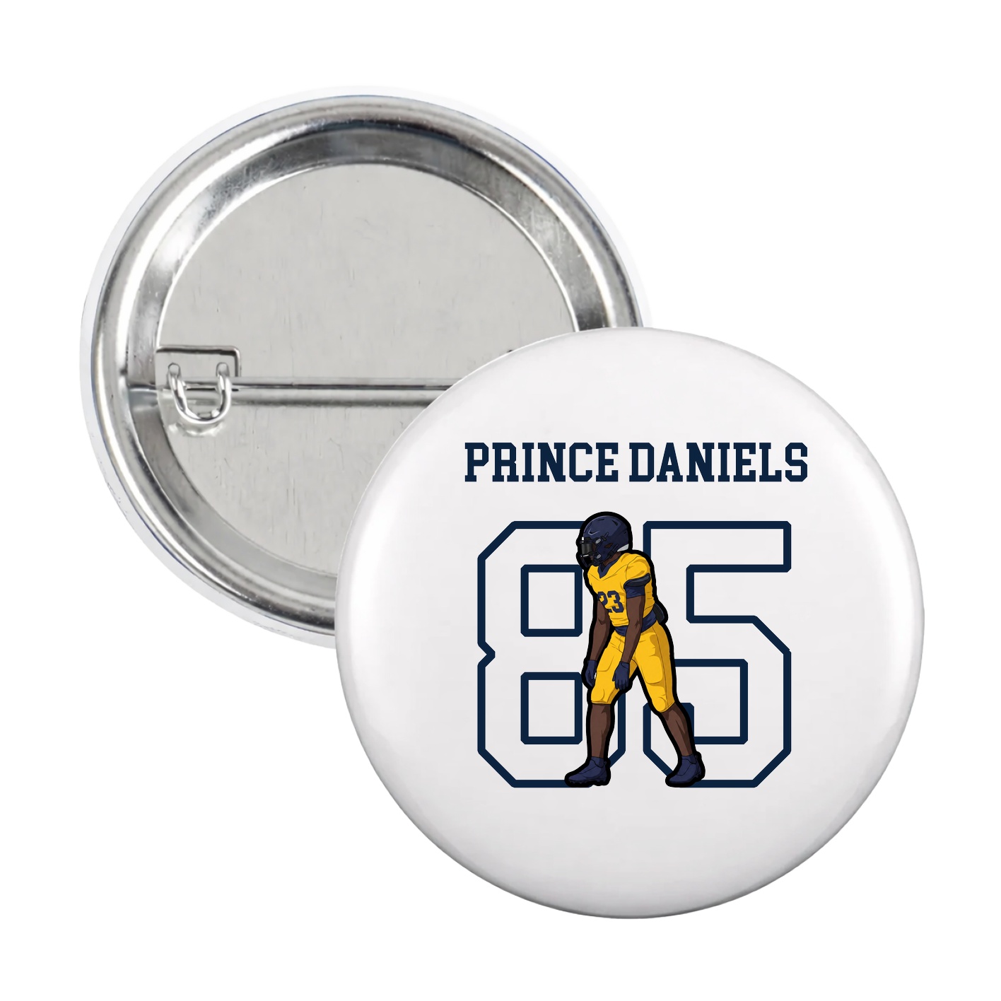 Game Day Button — Shirsey in White