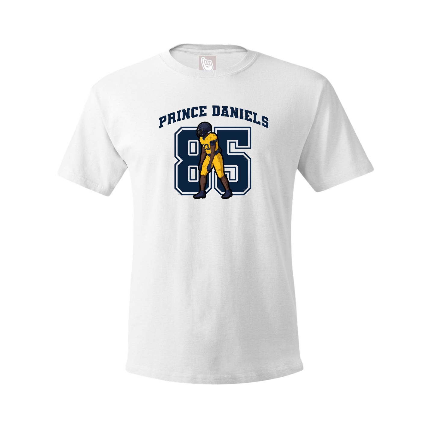 Youth Tee — Number in White