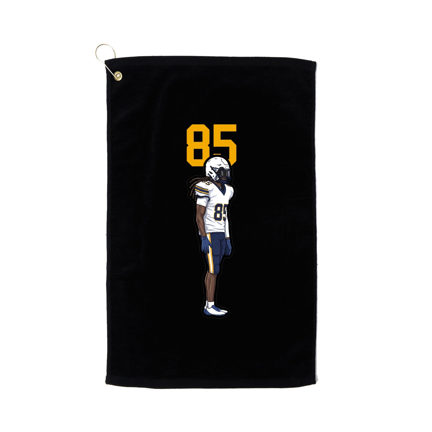 Golf Towel — Number Top in Black