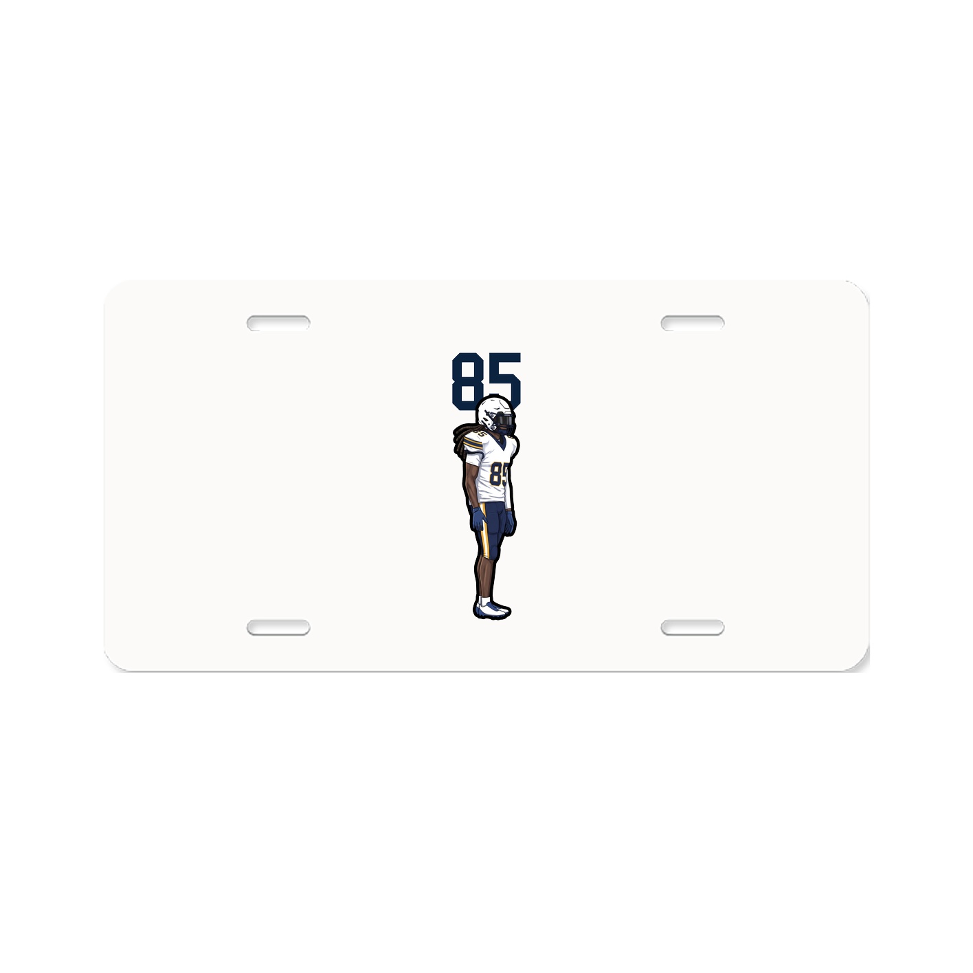 License Plate — Number Top in Classic