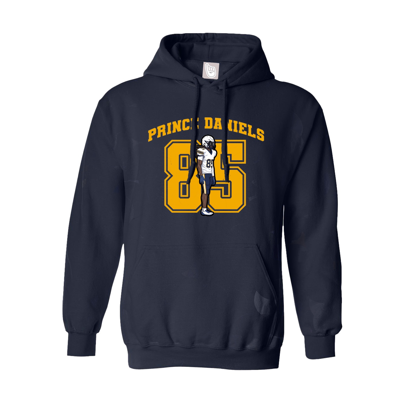 Hoodie — Number in Navy