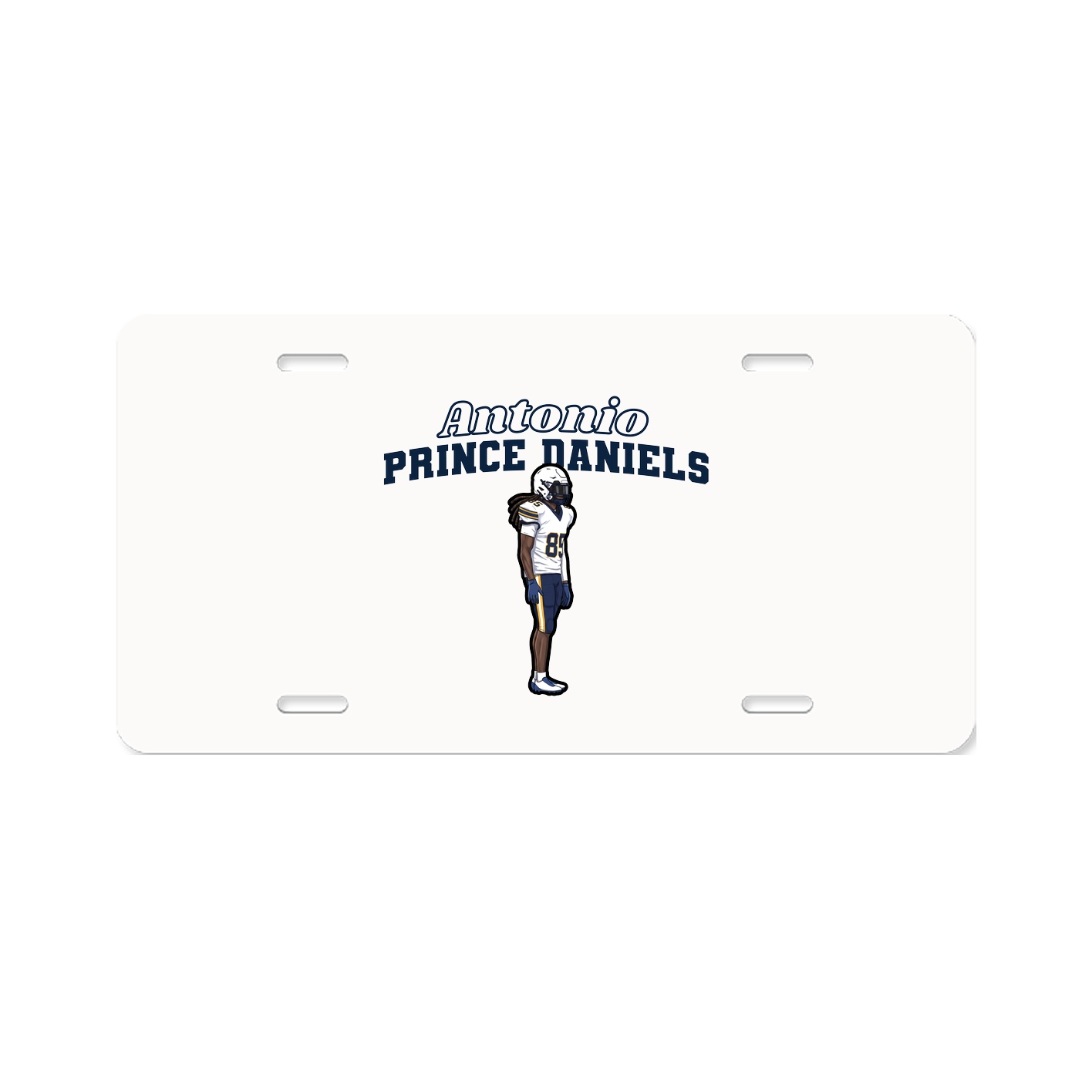 License Plate — Name Arch in Classic