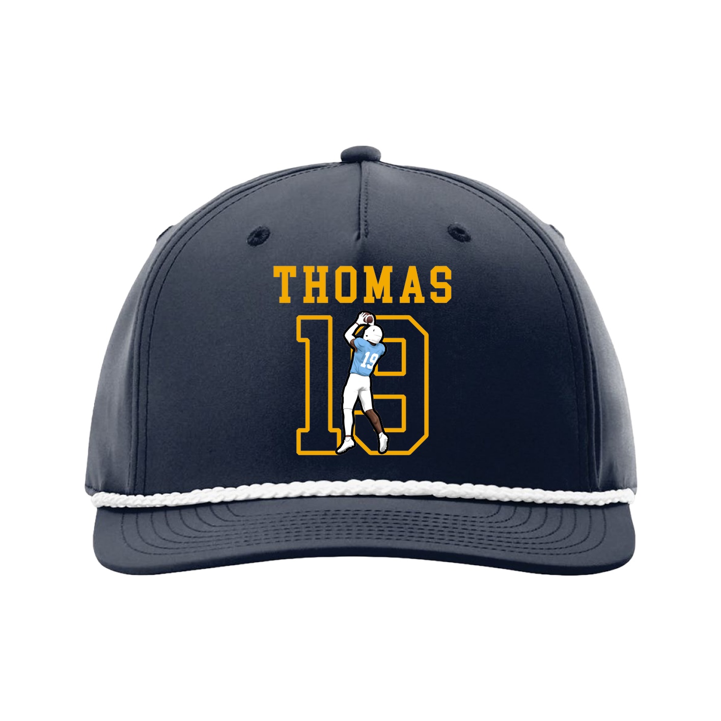 Five-Panel Classic Rope Cap — Shirsey in Navy
