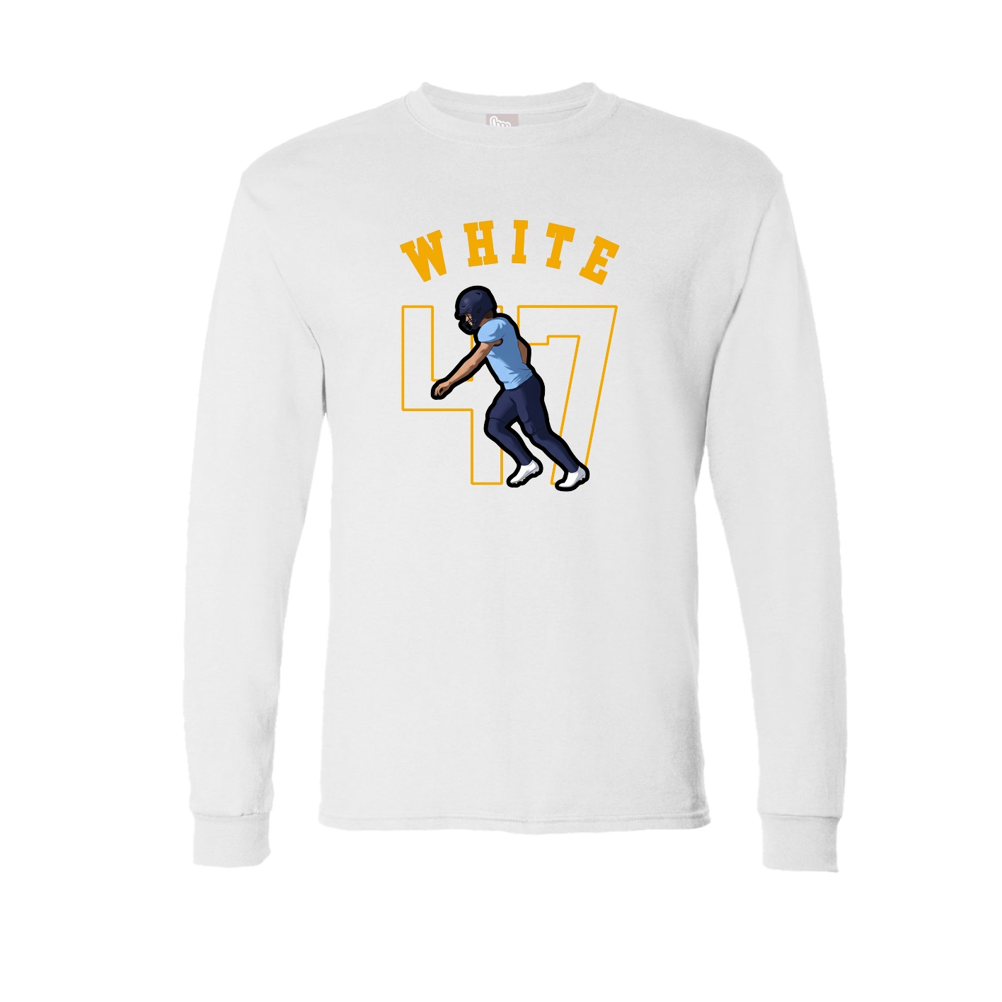 Long Sleeve Tee — Shirsey Arch in White