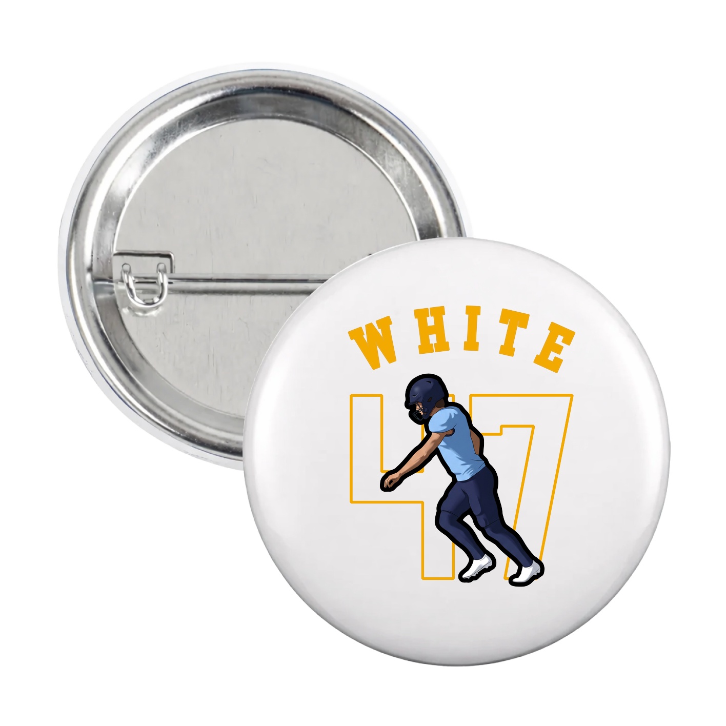 Game Day Button — Shirsey Arch in White