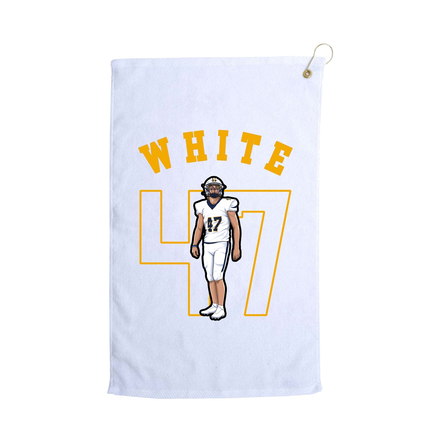 Golf Towel — Shirsey Arch in White