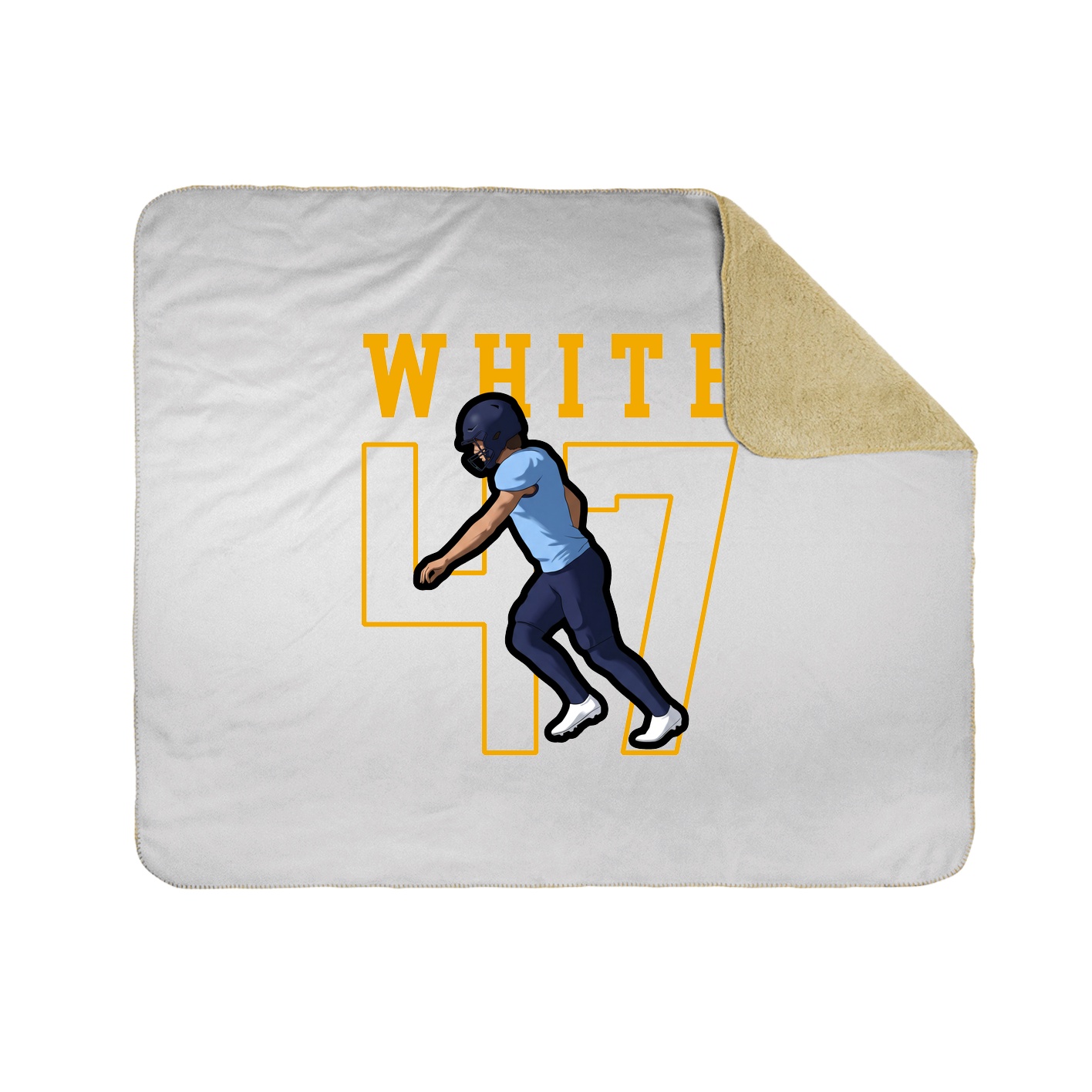 50x60 Sherpa Lined Throw Blanket