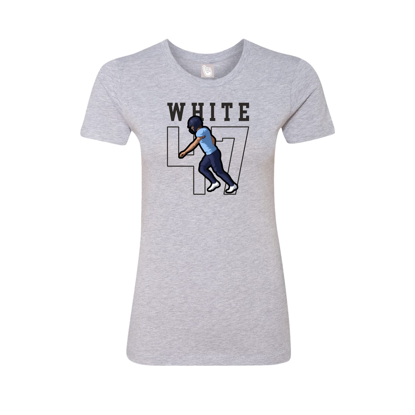 Fitted Women's Tee — Shirsey in Grey