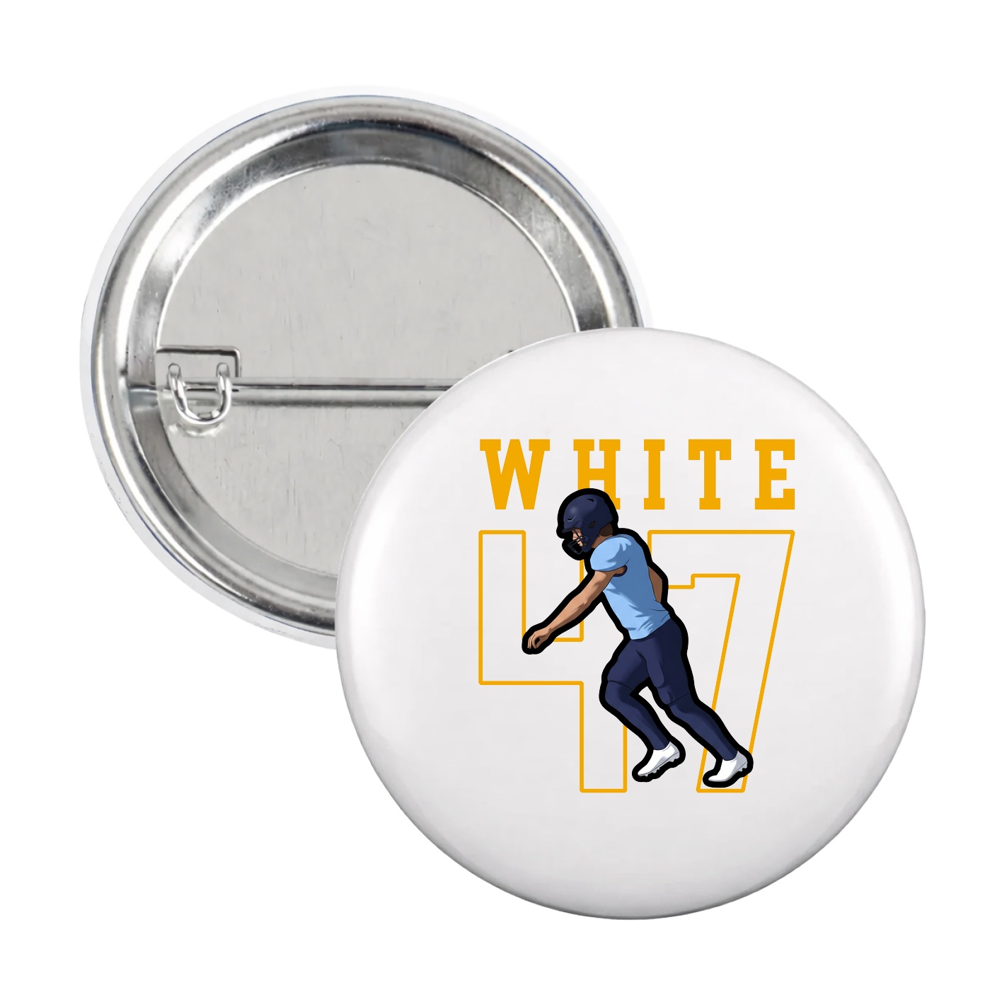 Game Day Button — Shirsey in White