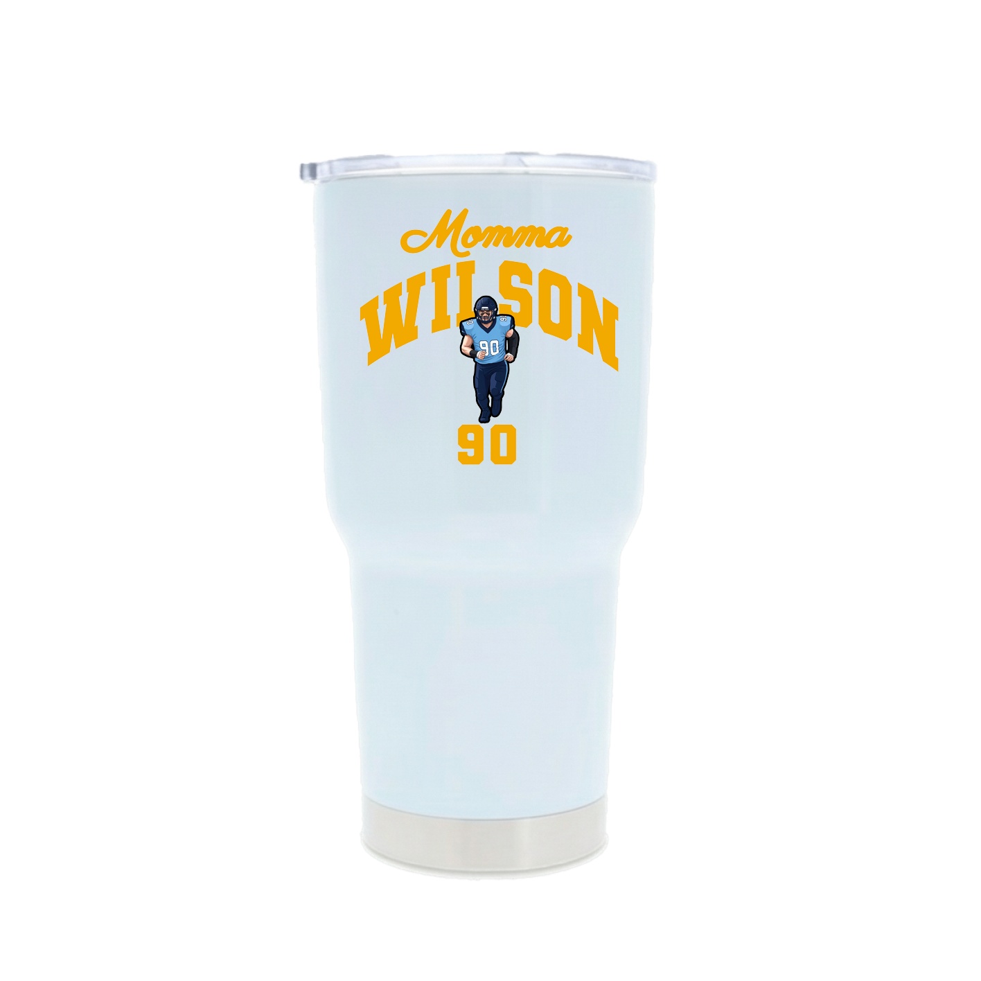 30oz Stainless Steel Tumbler — Mothers Day Arch in White