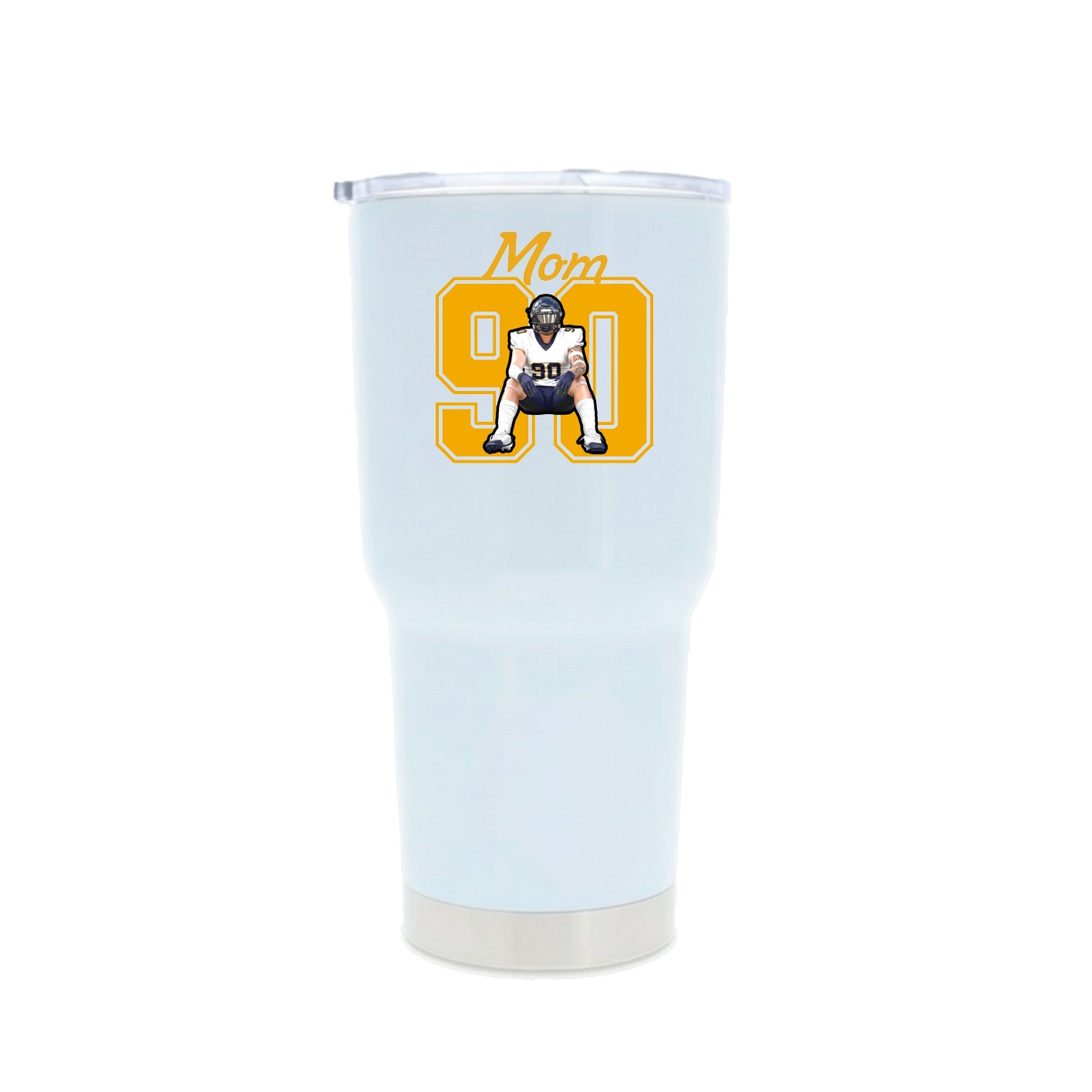 30oz Stainless Steel Tumbler — Mothers Day Shirsey in White