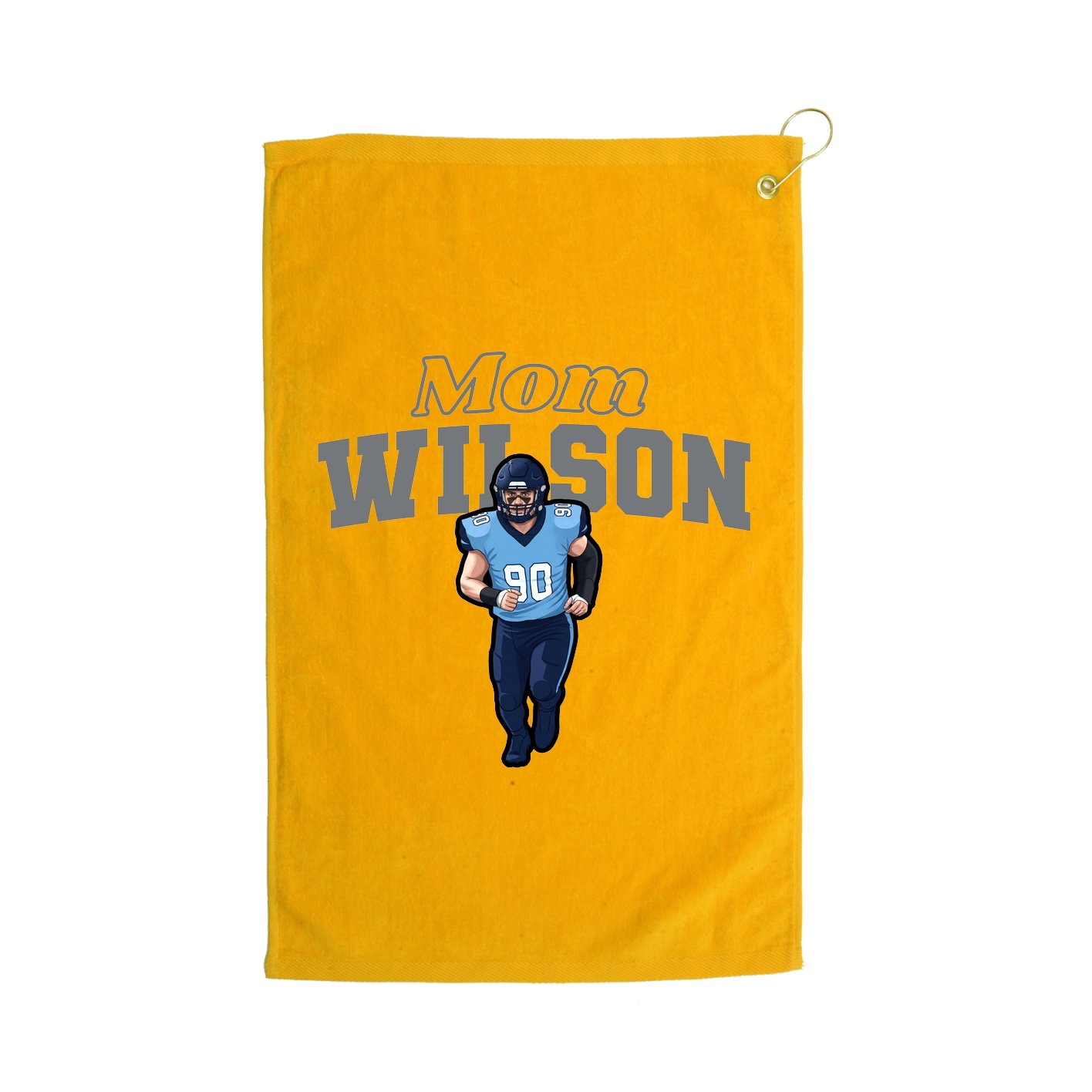 Golf Towel — Mothers Day Block in Gold
