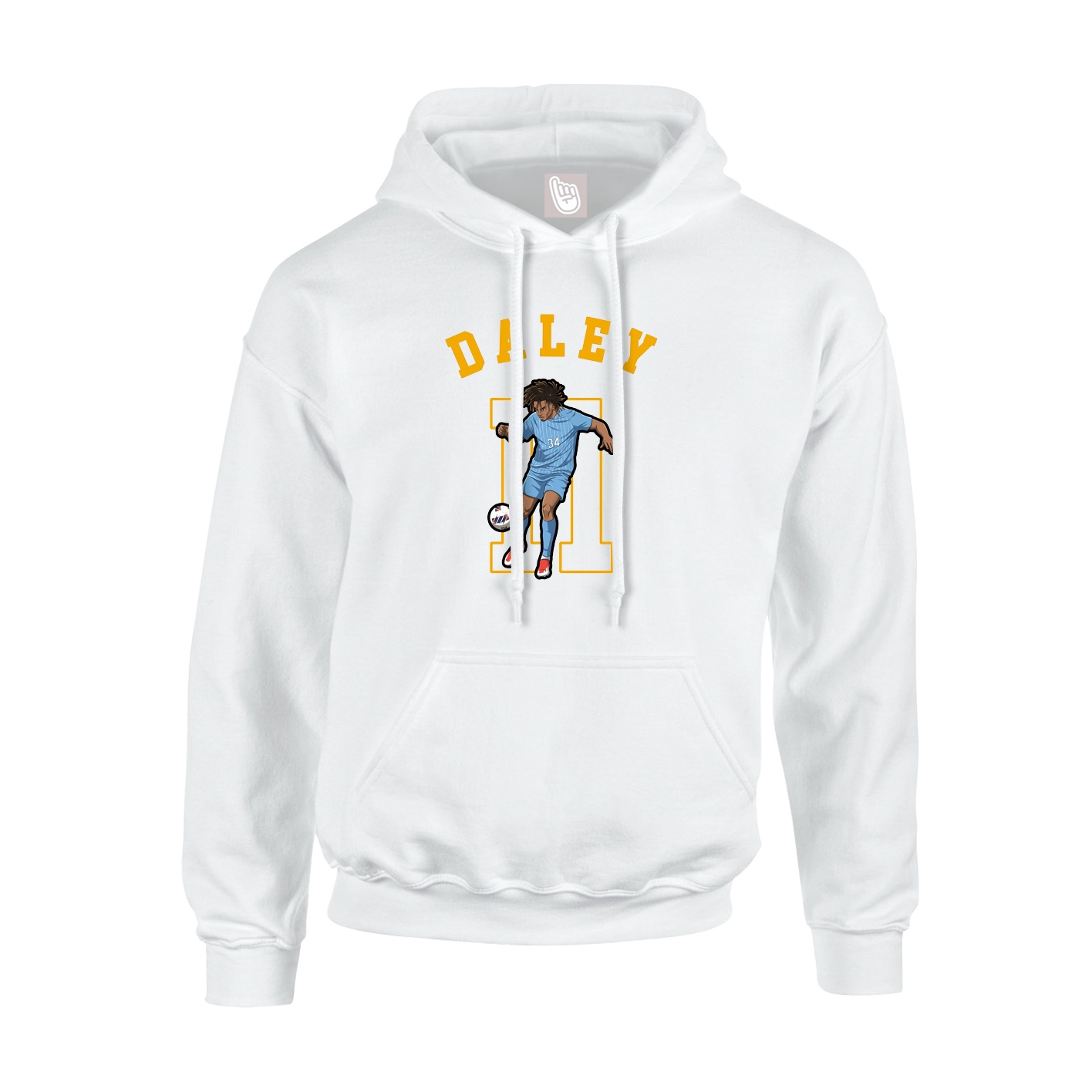 Youth Hoodie — Shirsey Arch in White