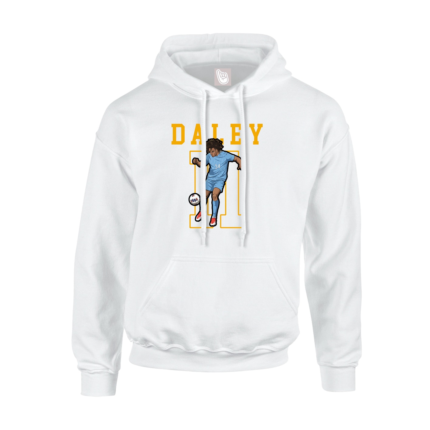 Hoodie — Shirsey in White