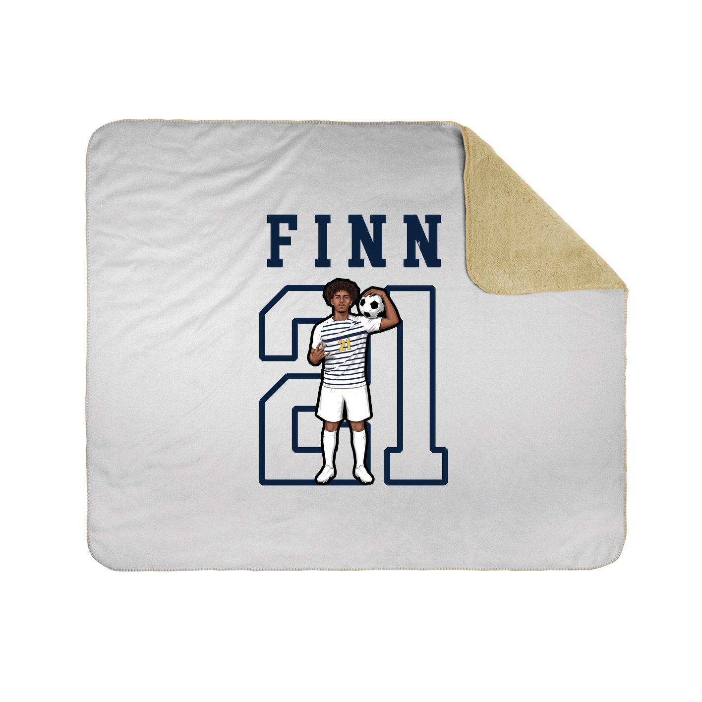 Throw Blanket — Shirsey in White