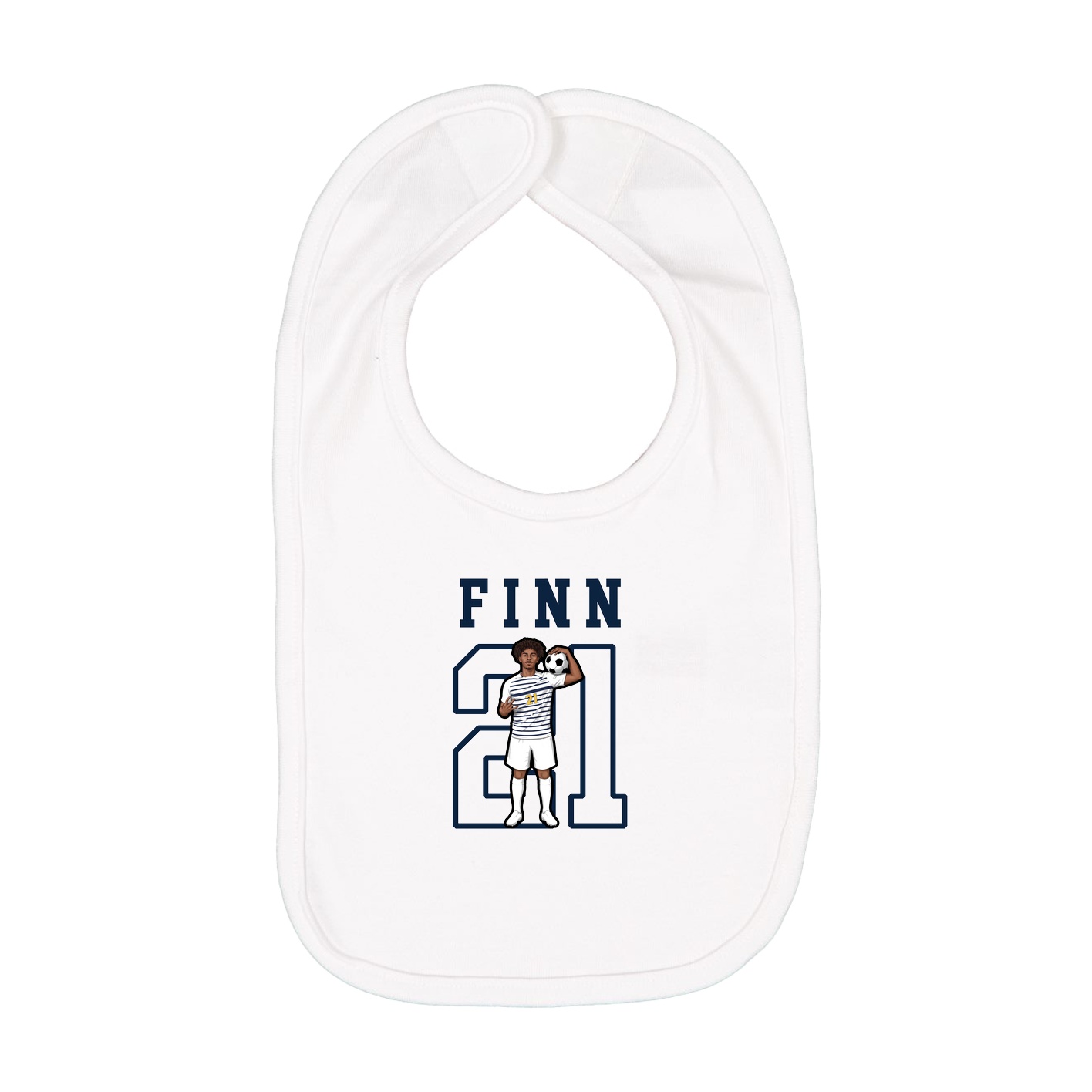 Infant Bib — Shirsey in White