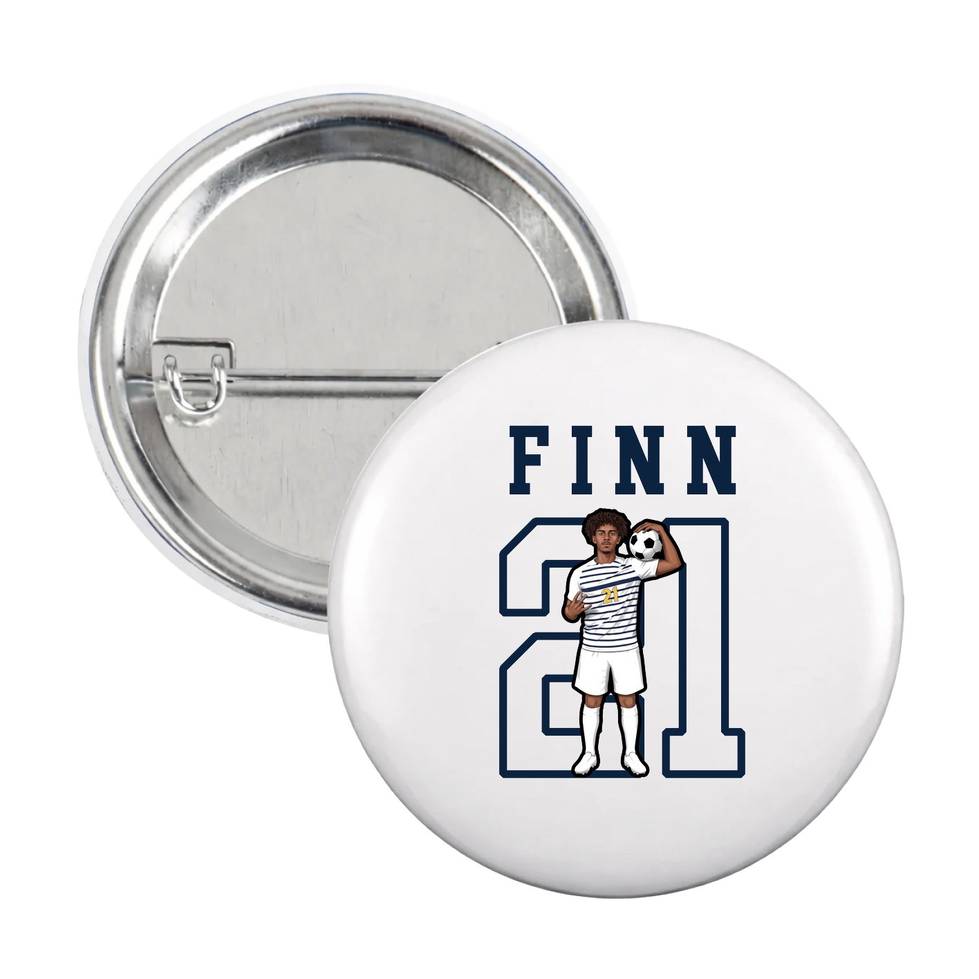 Game Day Button — Shirsey in White