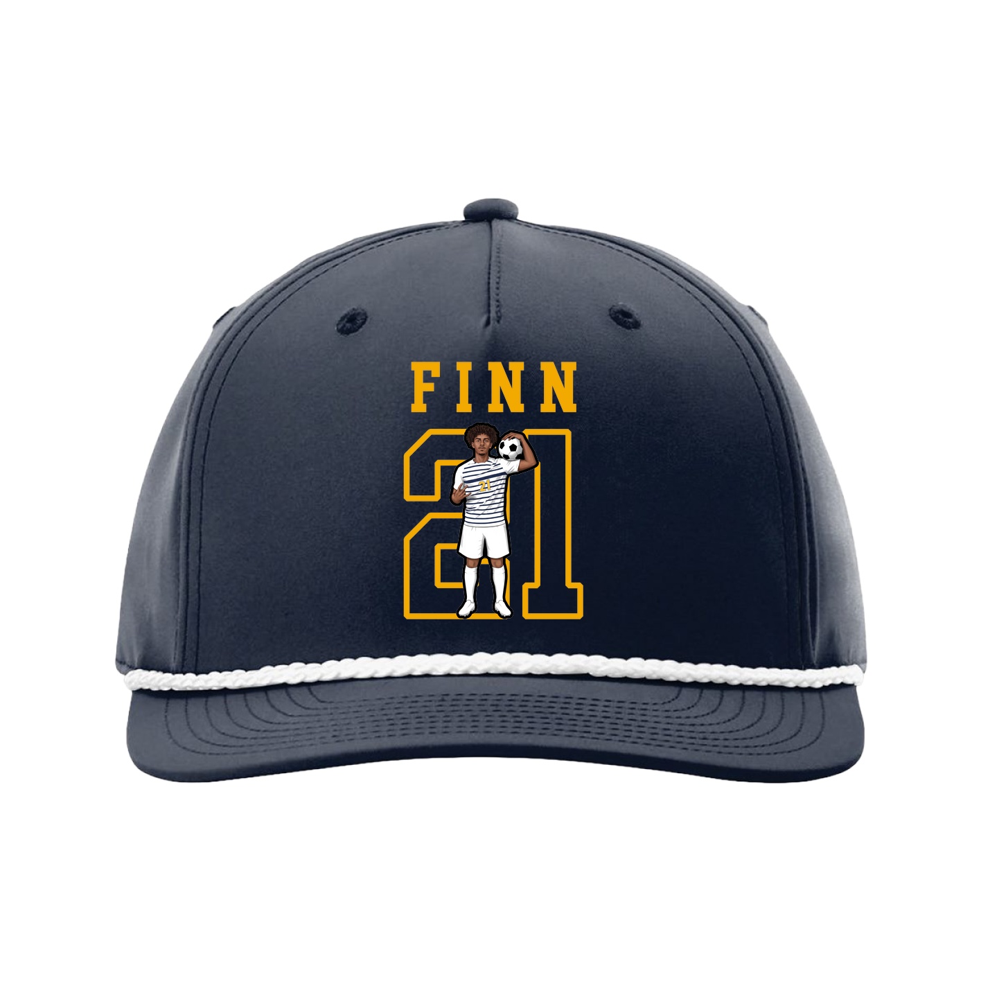 Five-Panel Classic Rope Cap — Shirsey in Navy