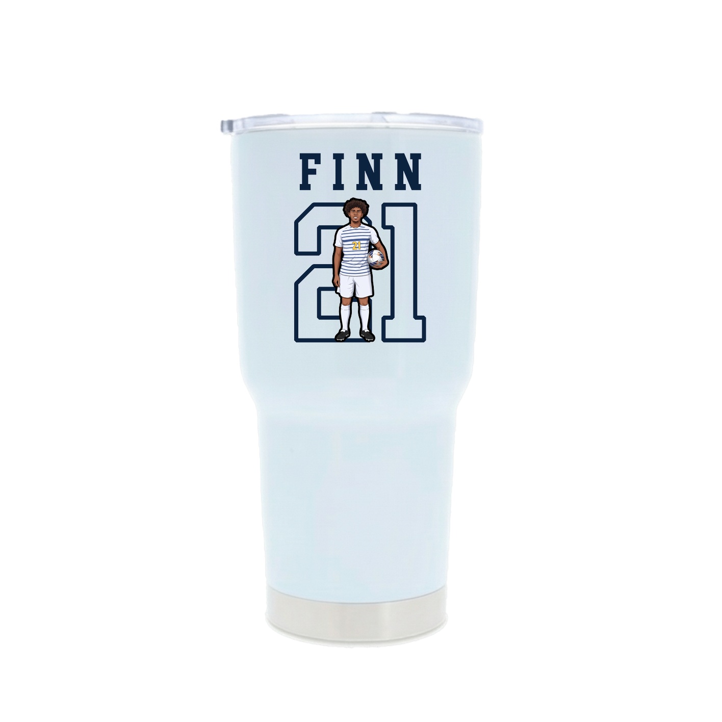 30oz Stainless Steel Tumbler — Shirsey in White
