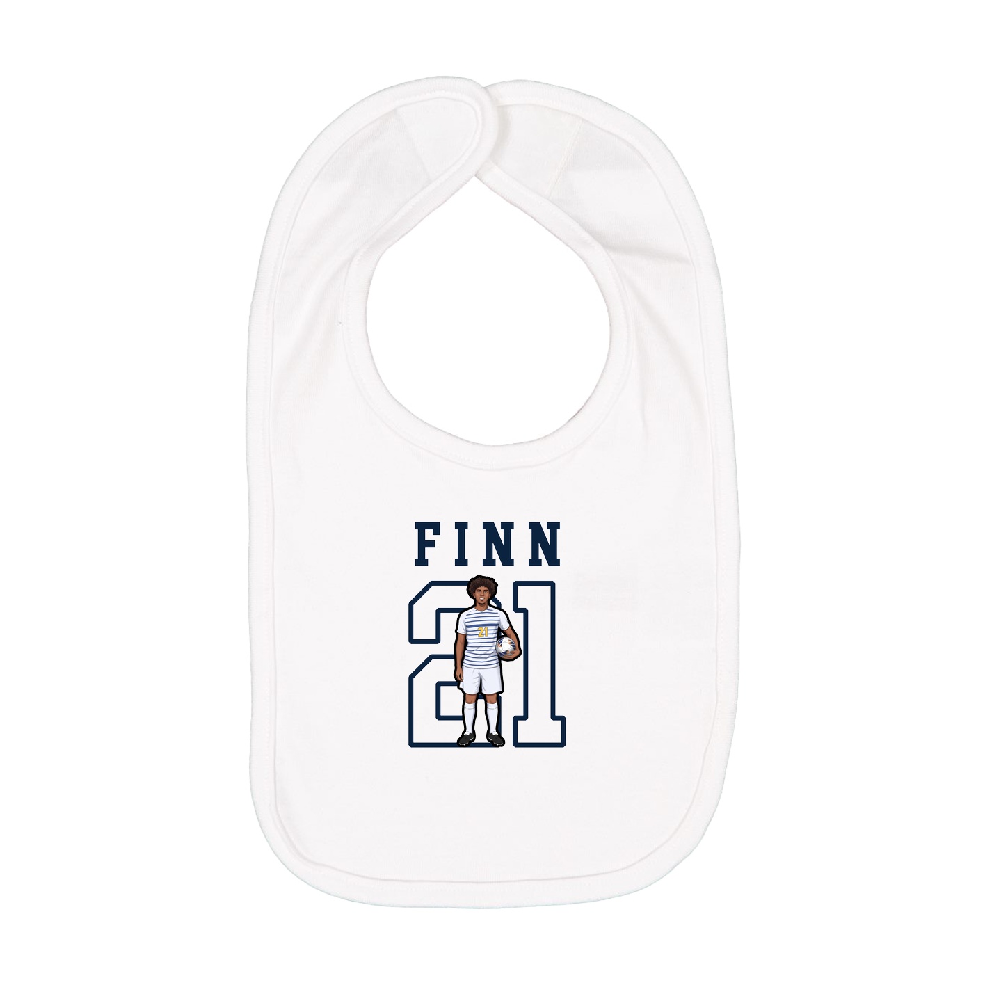 Infant Bib — Shirsey in White