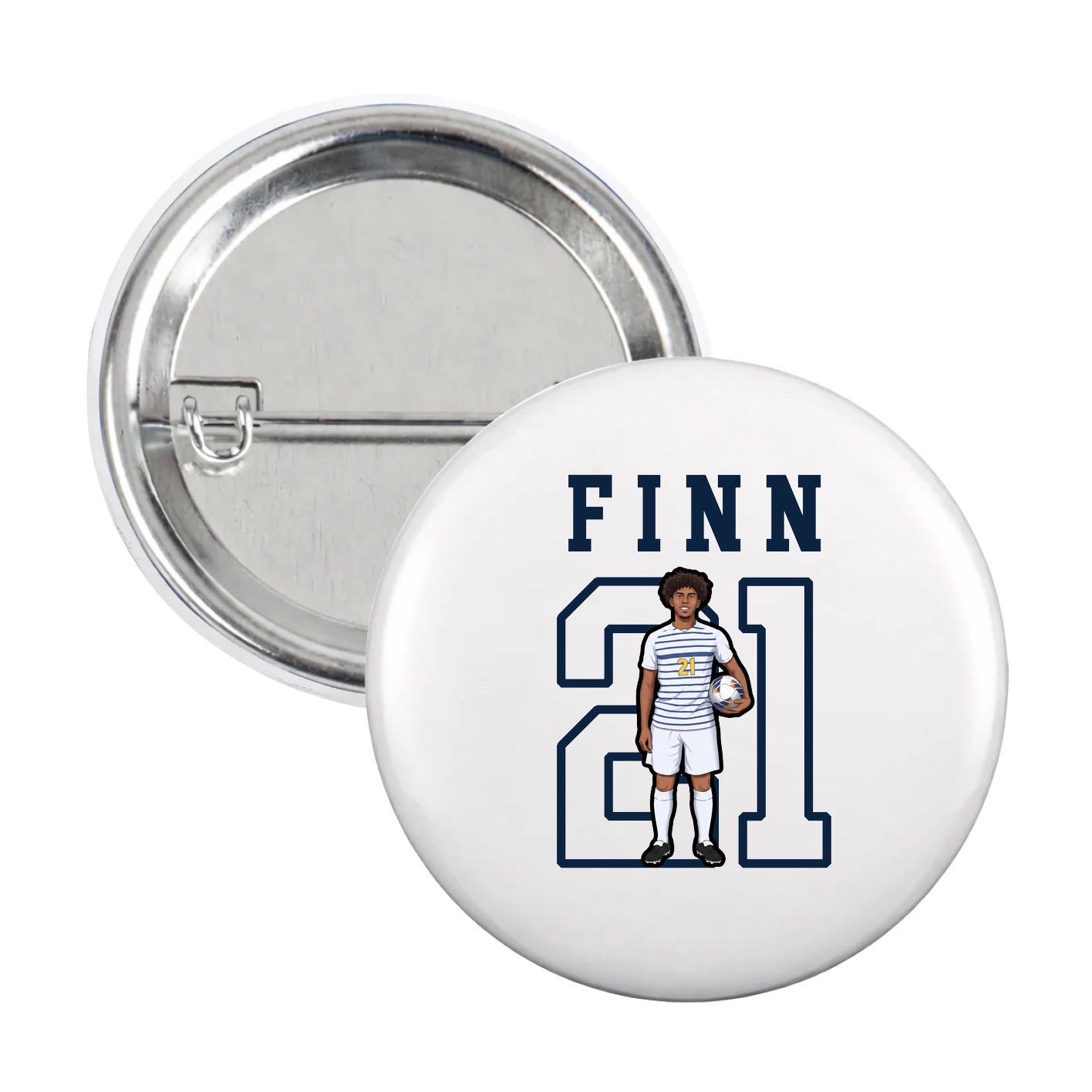 Game Day Button — Shirsey in White
