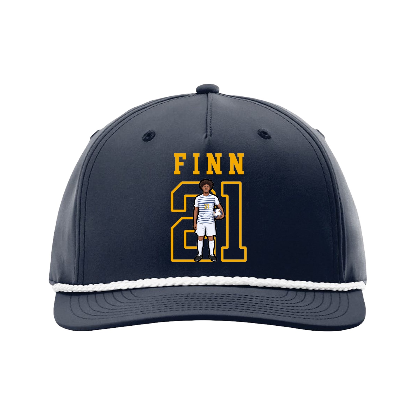 Five-Panel Classic Rope Cap — Shirsey in Navy