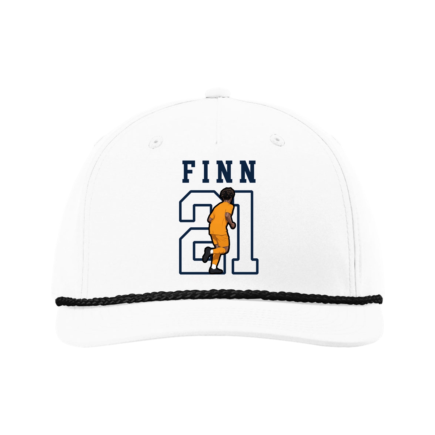 Five-Panel Classic Rope Cap — Shirsey in White