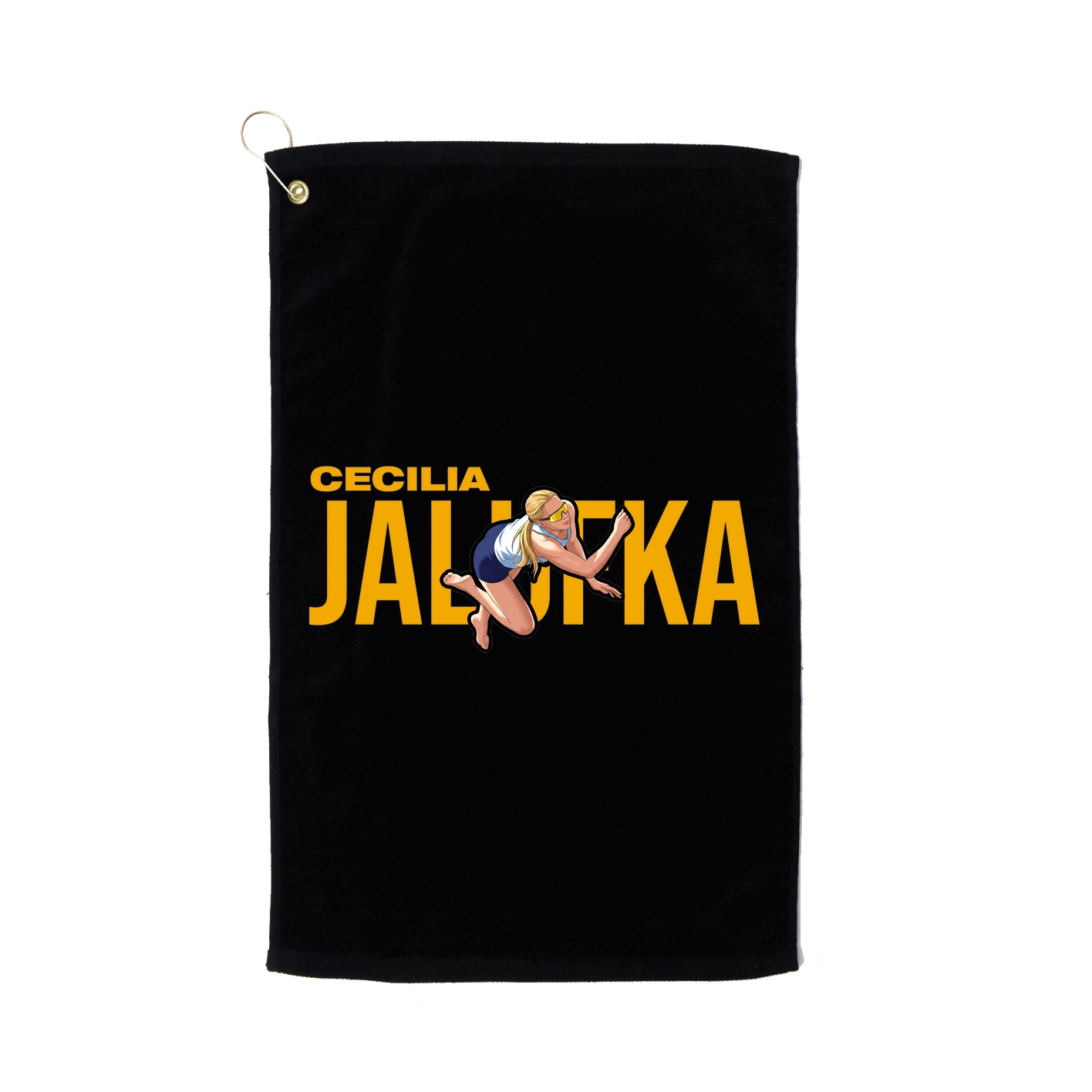 Golf Towel — Player Name in Black