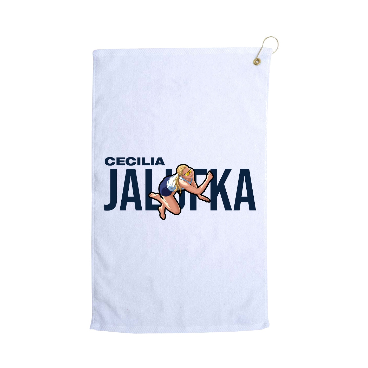 Golf Towel — Player Name in White