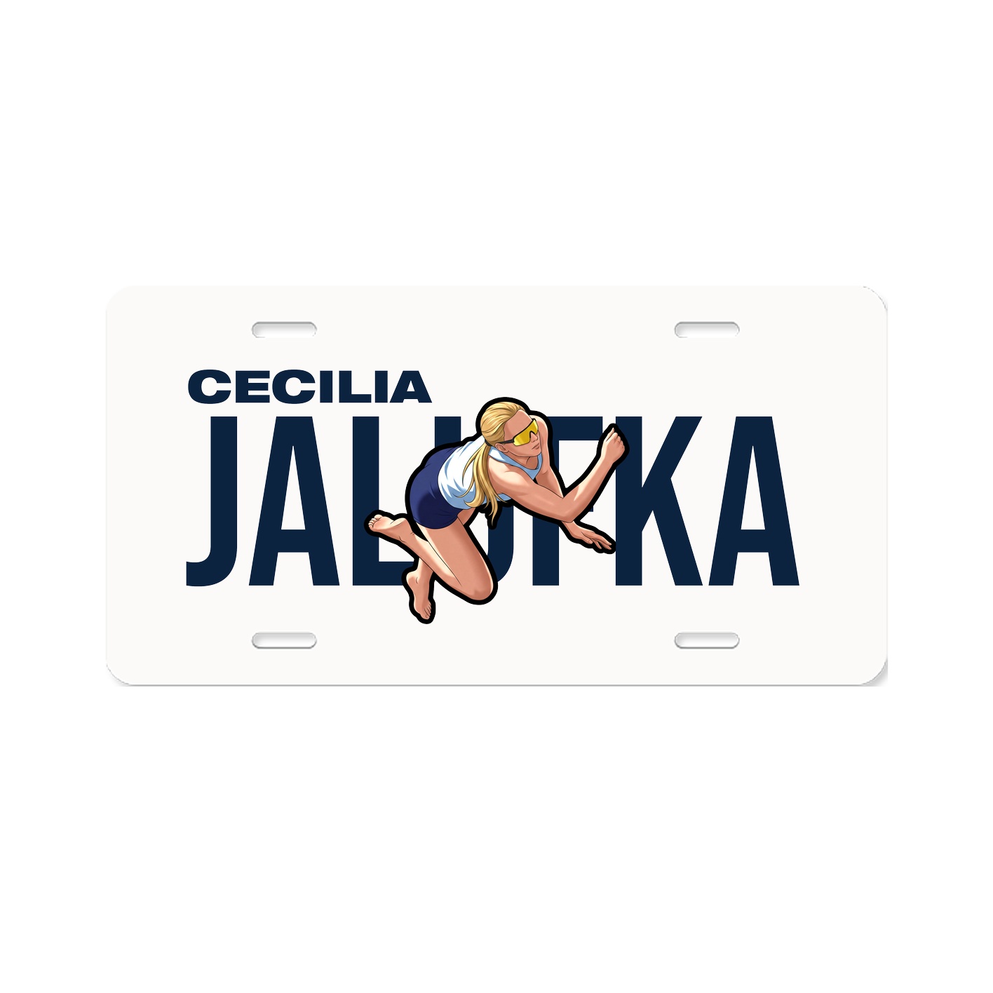 License Plate — Player Name in Classic