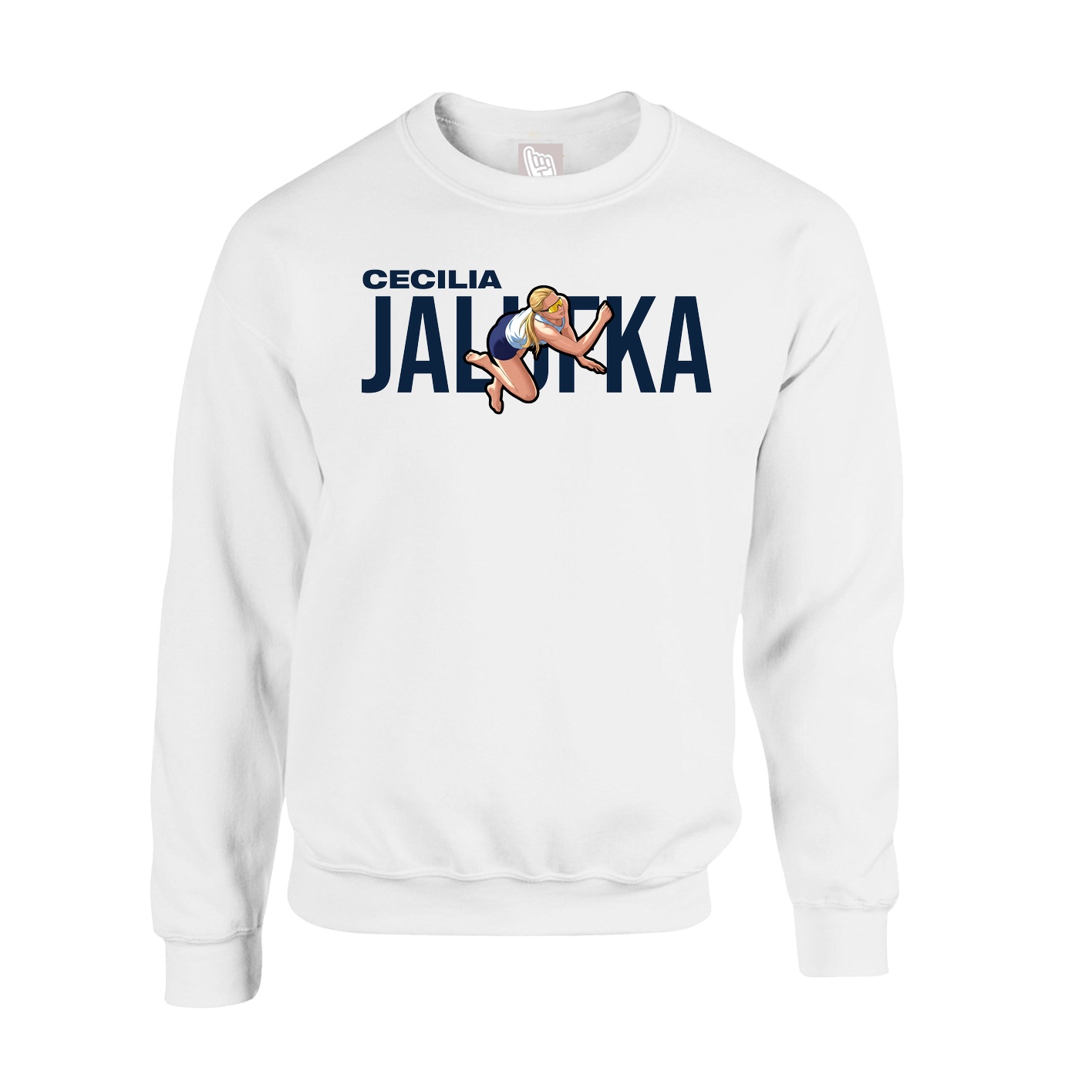 Fleece Crew — Player Name in White