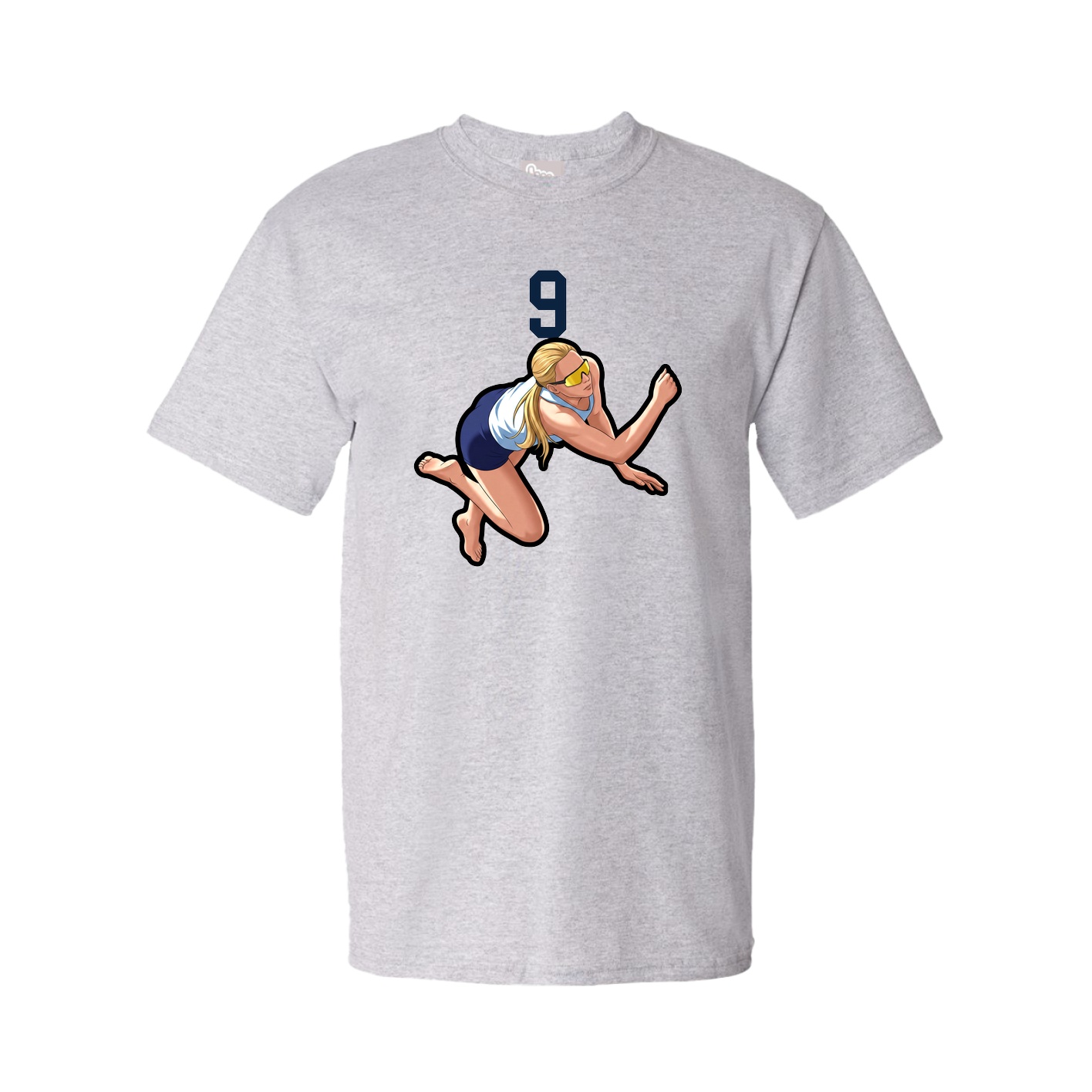 Youth Tee — Number Top in Grey