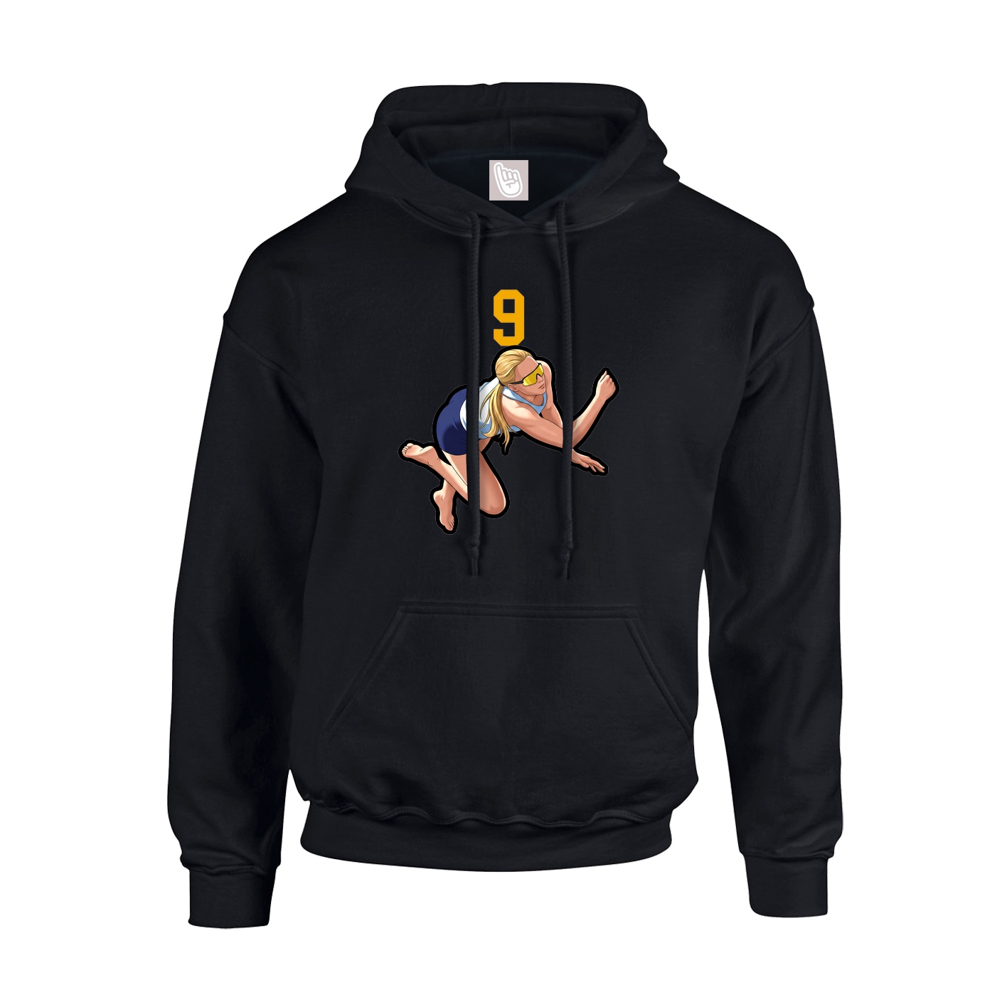 Hoodie — Number Top in Black