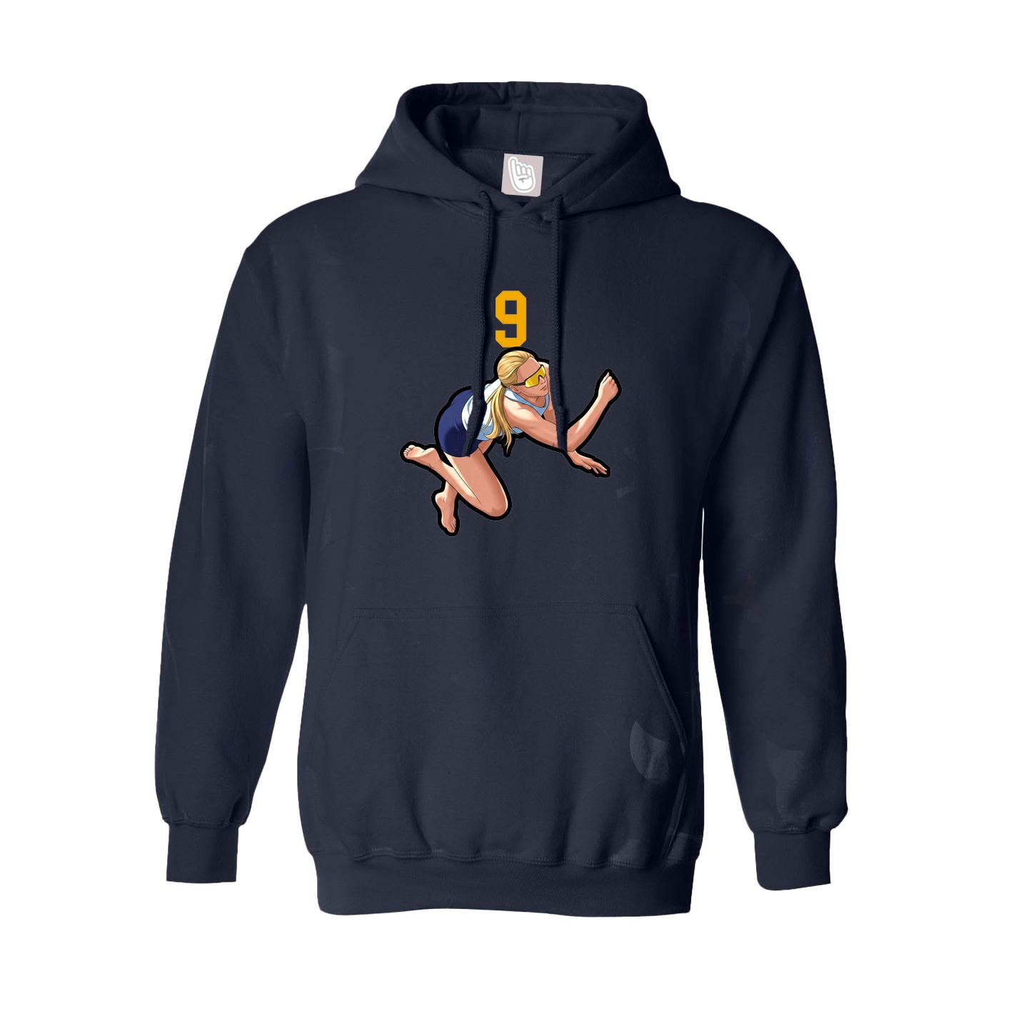 Youth Hoodie — Number Top in Navy