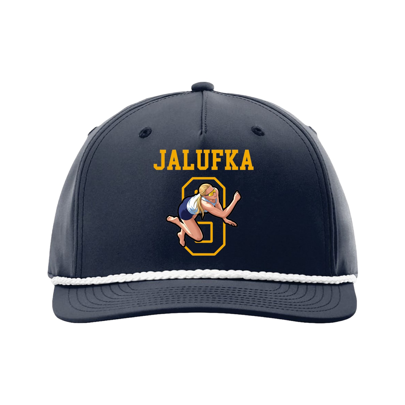 Five-Panel Classic Rope Cap — Shirsey in Navy