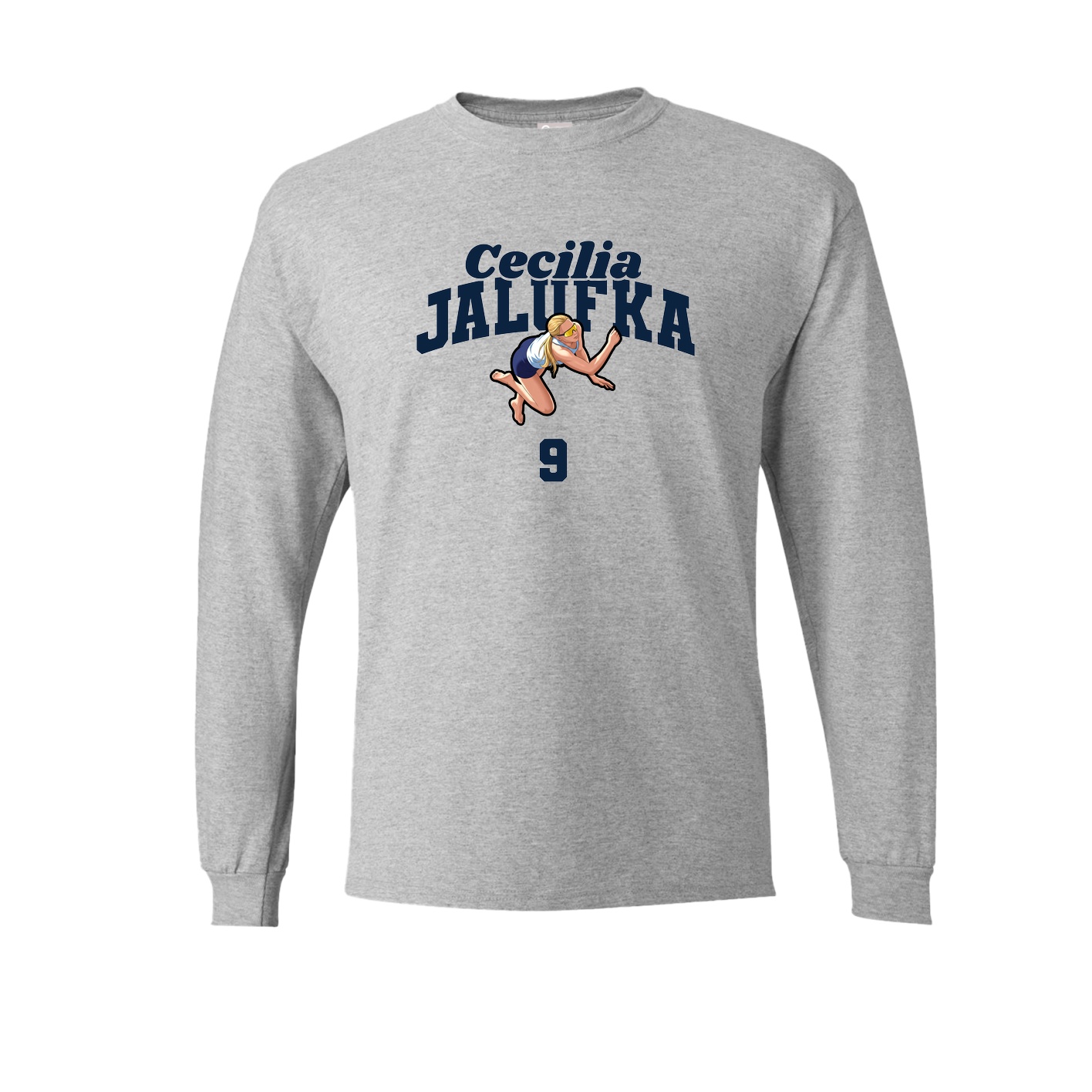 Long Sleeve Tee — Signature Arch in Grey