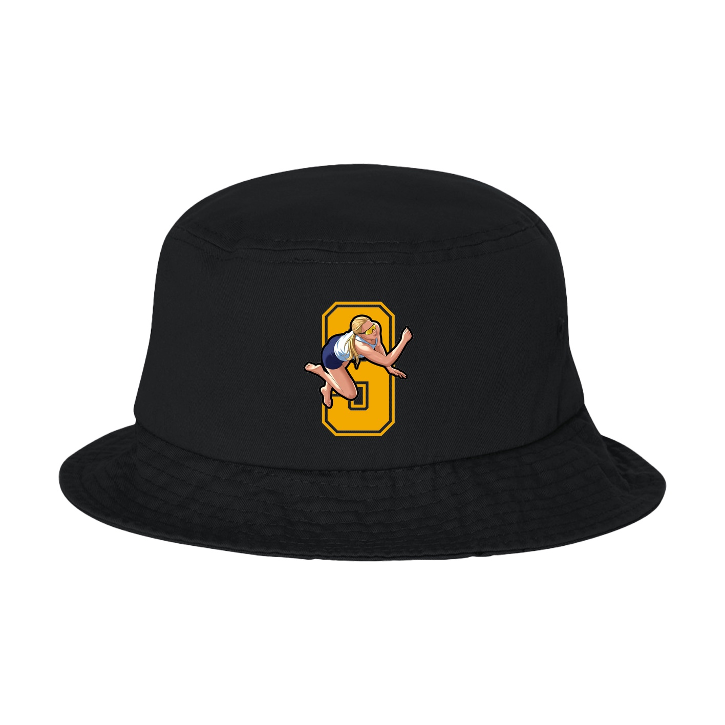Bucket Cap — Number in Black