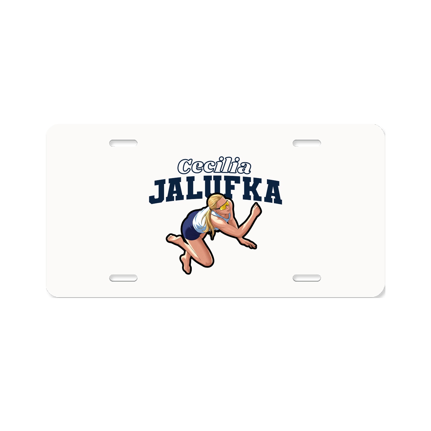 License Plate — Name Arch in Classic