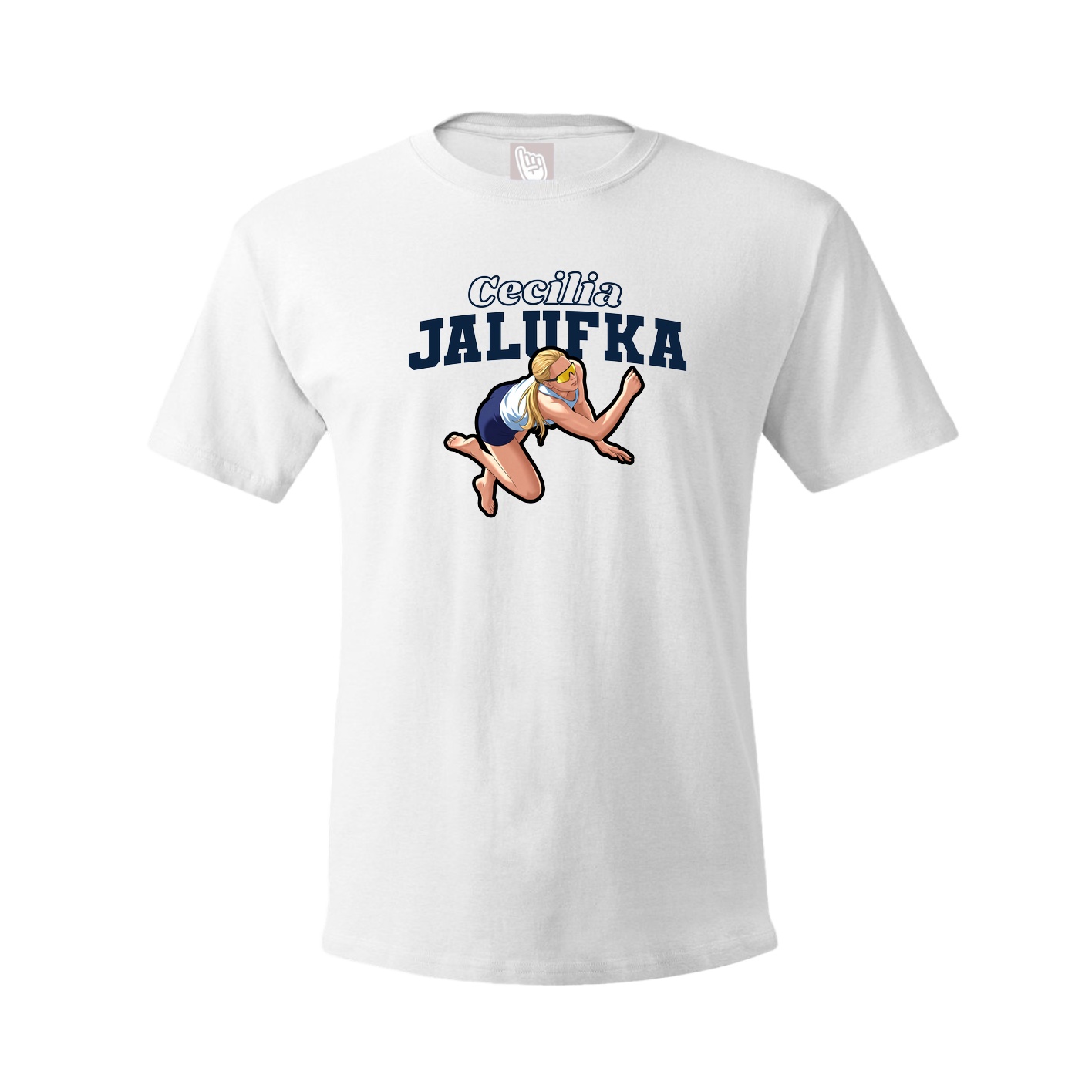 Youth Tee — Name Arch in White