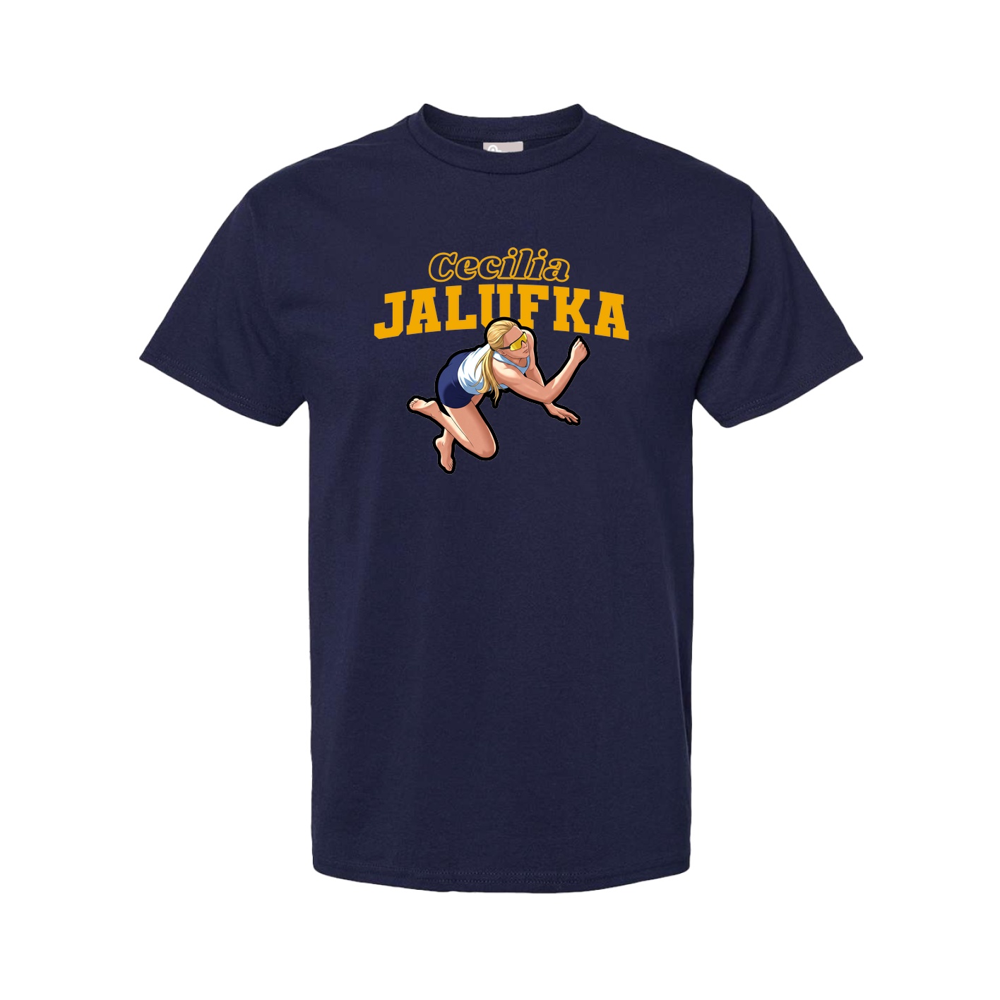 Youth Tee — Name Arch in Navy