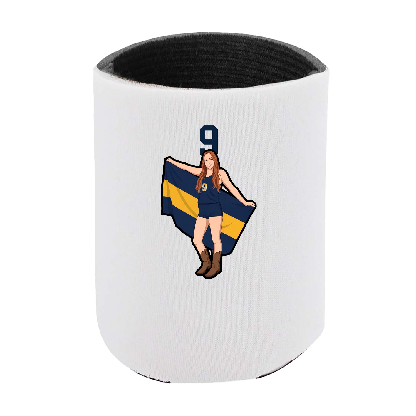 Can Holder — Number Top in White