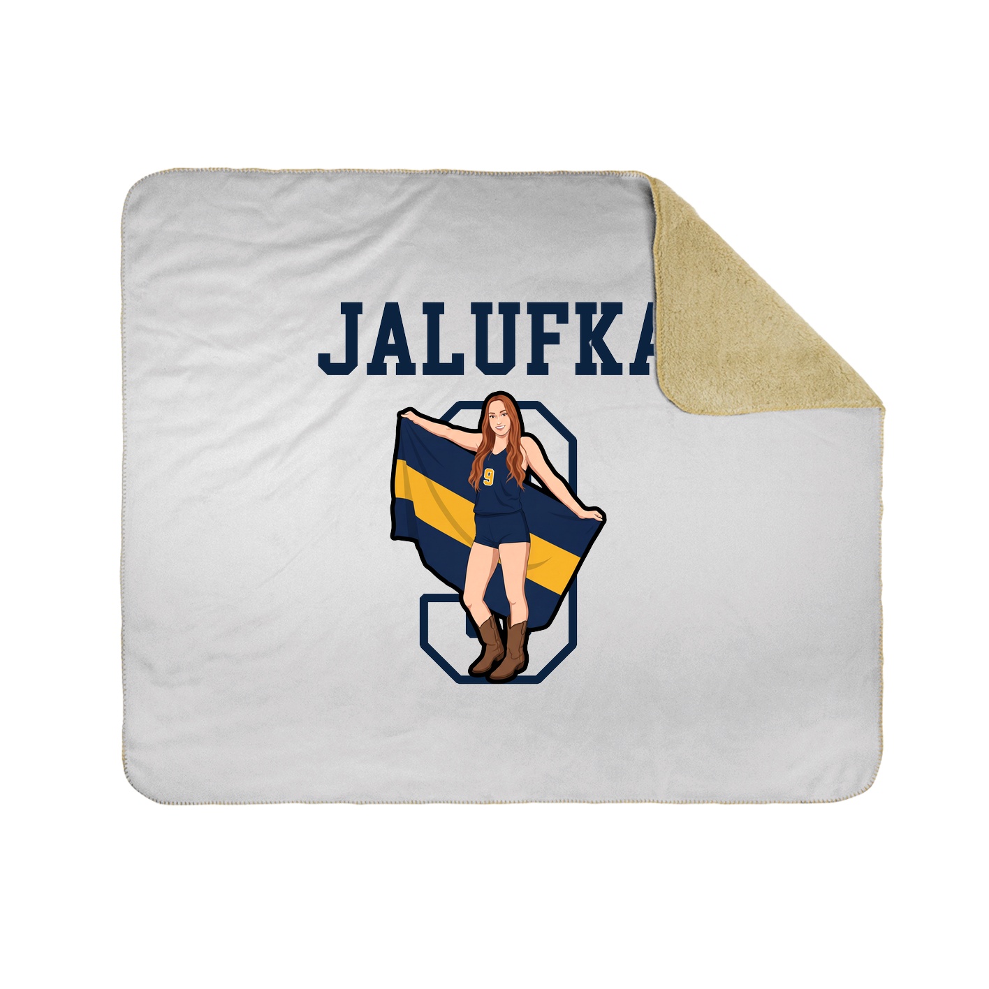 Throw Blanket — Shirsey in White