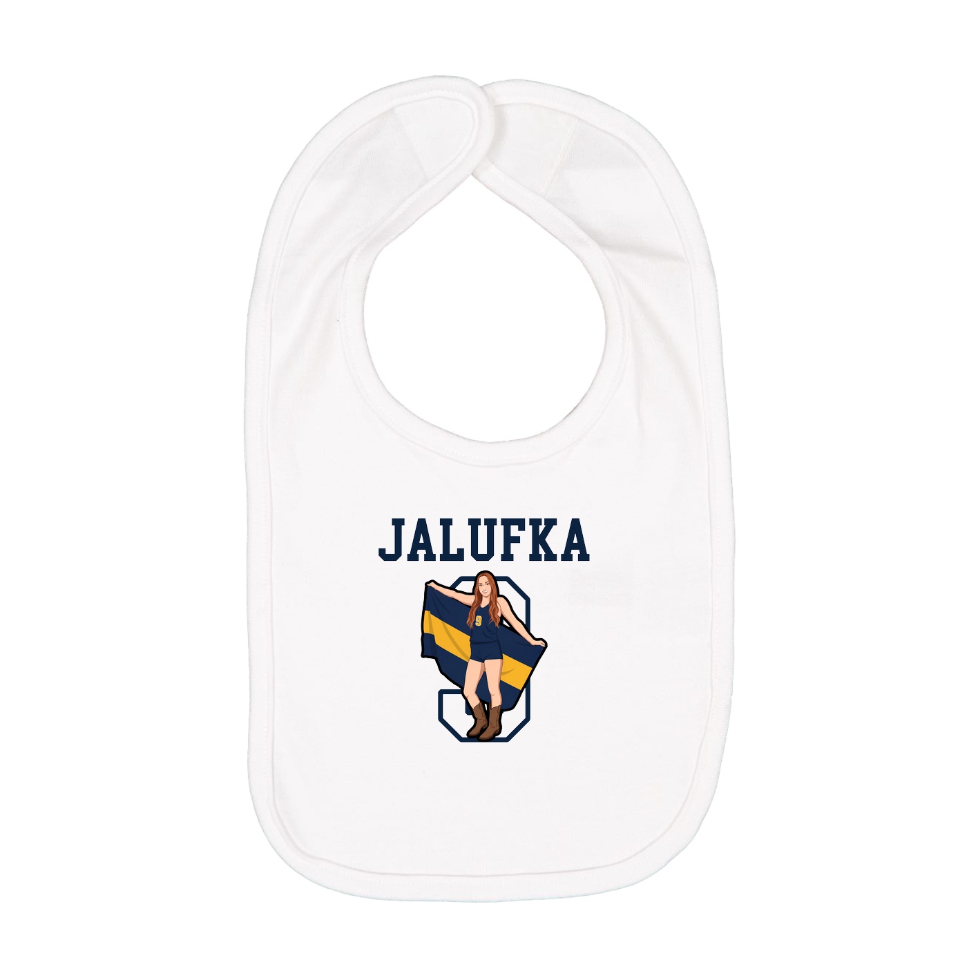 Infant Bib — Shirsey in White